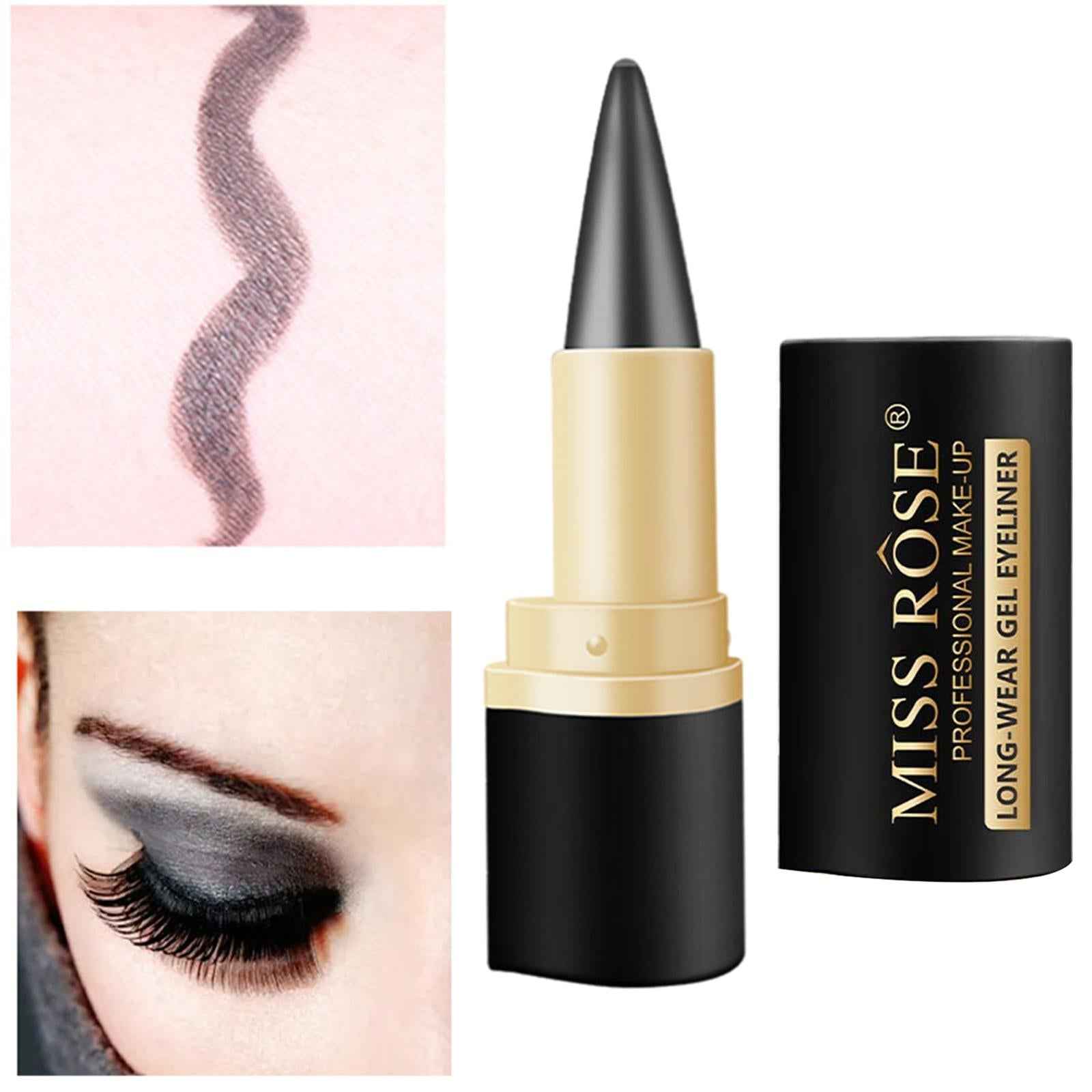 Eye Liner Pencil Waterproof Longwearing for Women No Sharpener Required 02 Black Gray