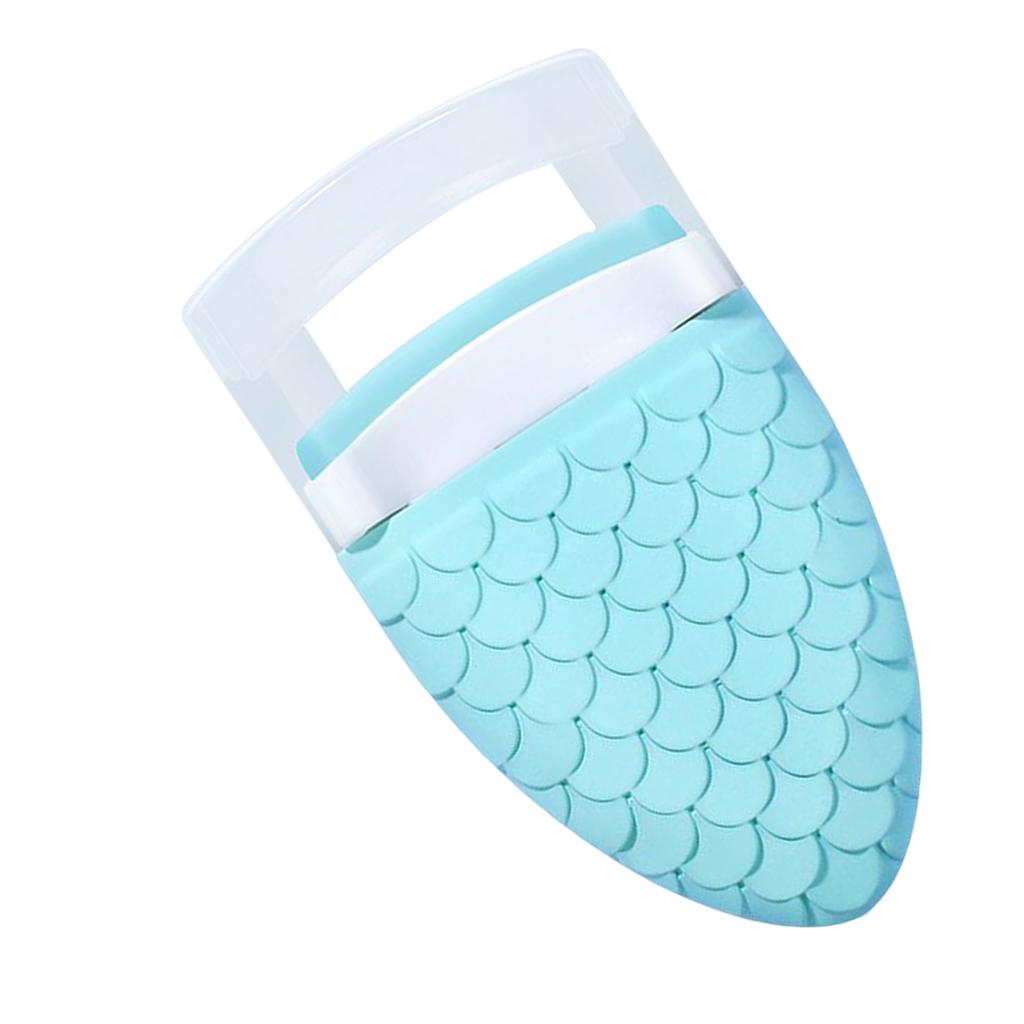 3xMini Eyelash Curler Clip Portable for Lash Shaping Curling On Vacation Blue