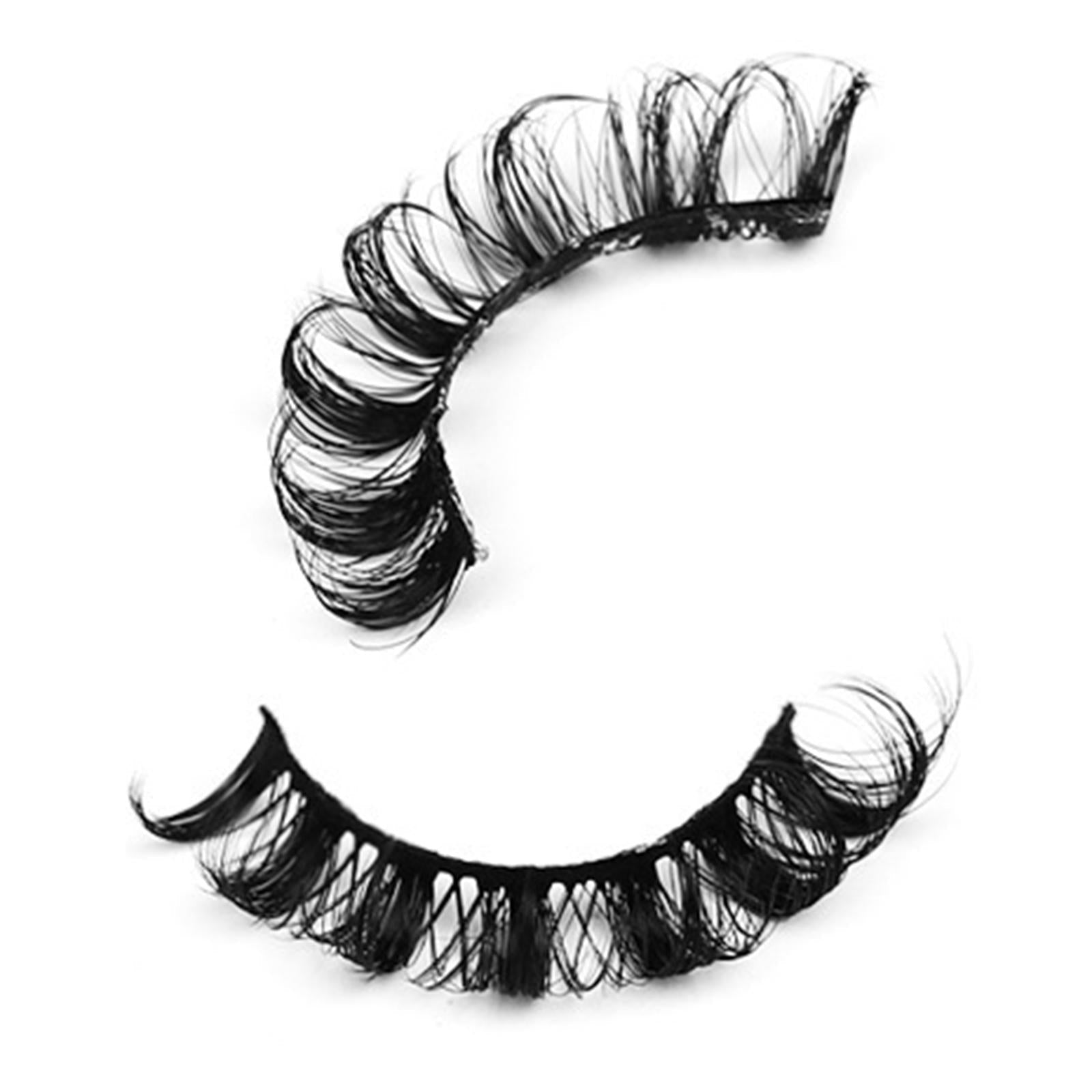 10 Pairs Russian Strip Lashes DD Curl Curly Eye Lashes Handmade C