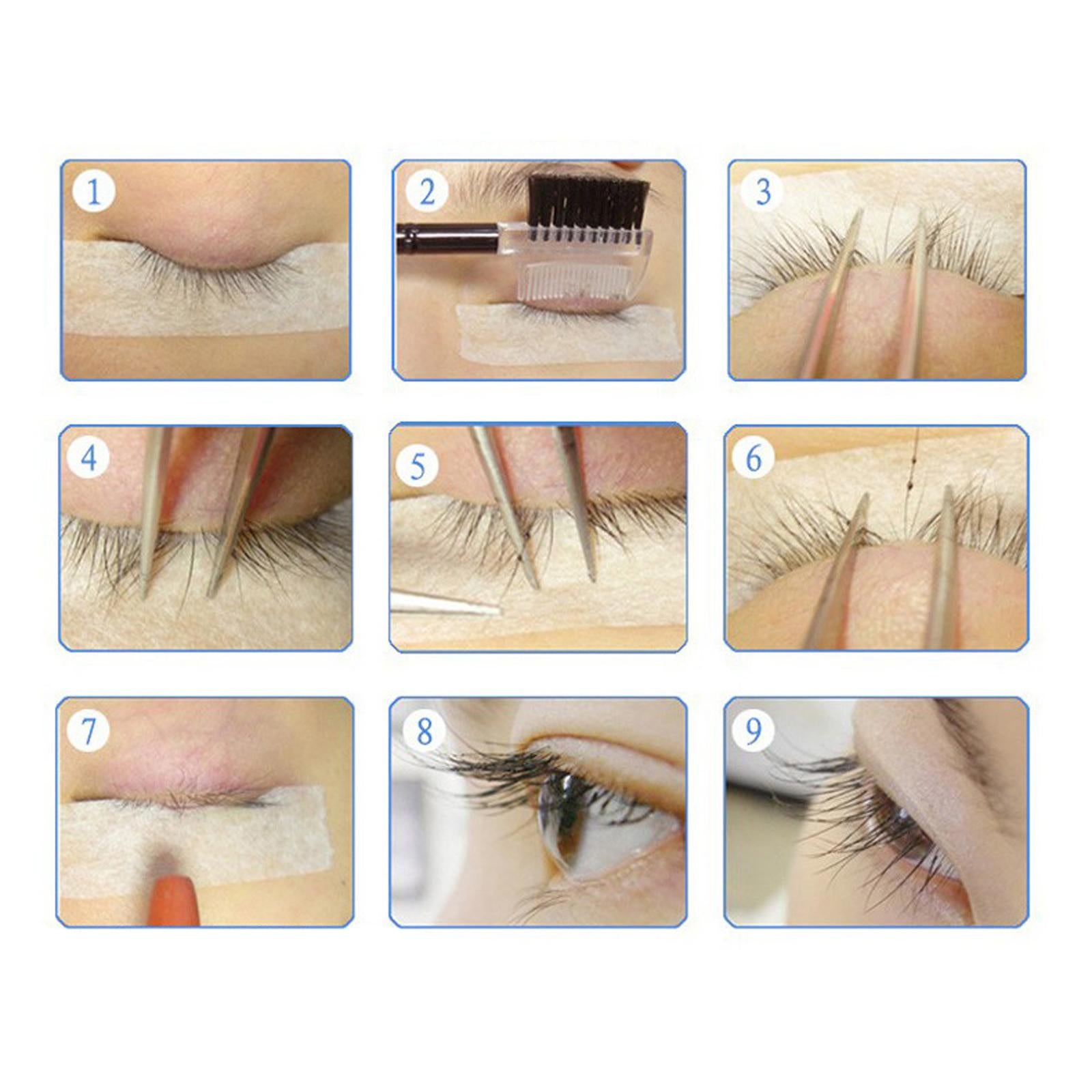 110x Eye Pads for Eyelash Extensions Pre Cut Makeup Tools for Home Use Women