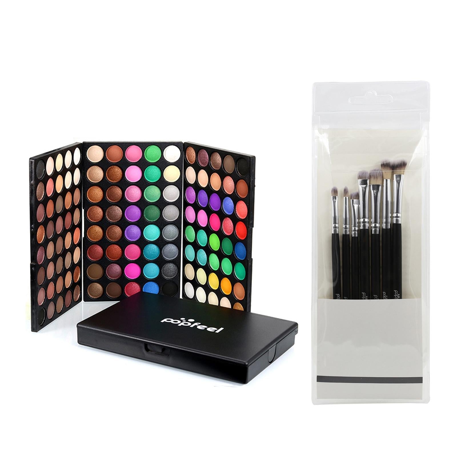 120 Colors Eyeshadow Palette with Brushes Long Lasting Eye Makeup Gift