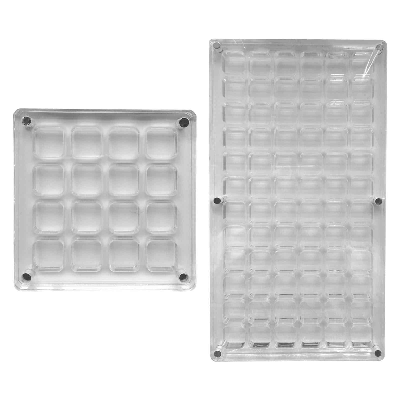 Acrylic Nail Art Transparent Storage Box Moistureproof for Nail Art Bead 72 Grids