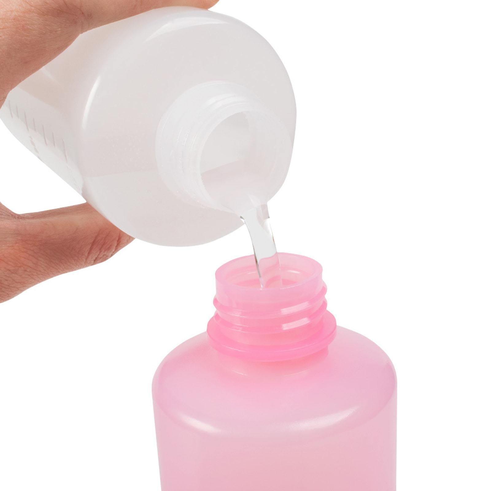 4x2x Wash Bottle Diffuser Squirt Squeeze Bottle Twist Top Caps Soap Wash Pink 250ML