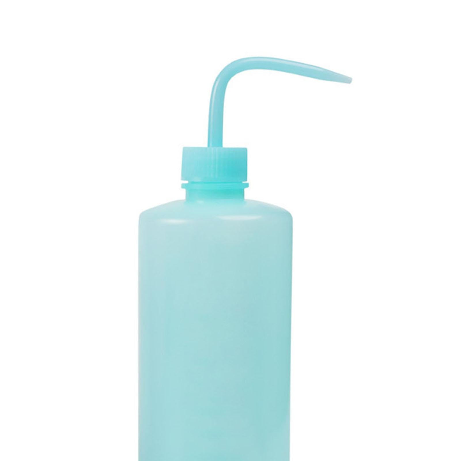 2x2x Wash Bottle Diffuser Squirt Squeeze Bottle Twist Top Caps Soap Wash Blue 500ML