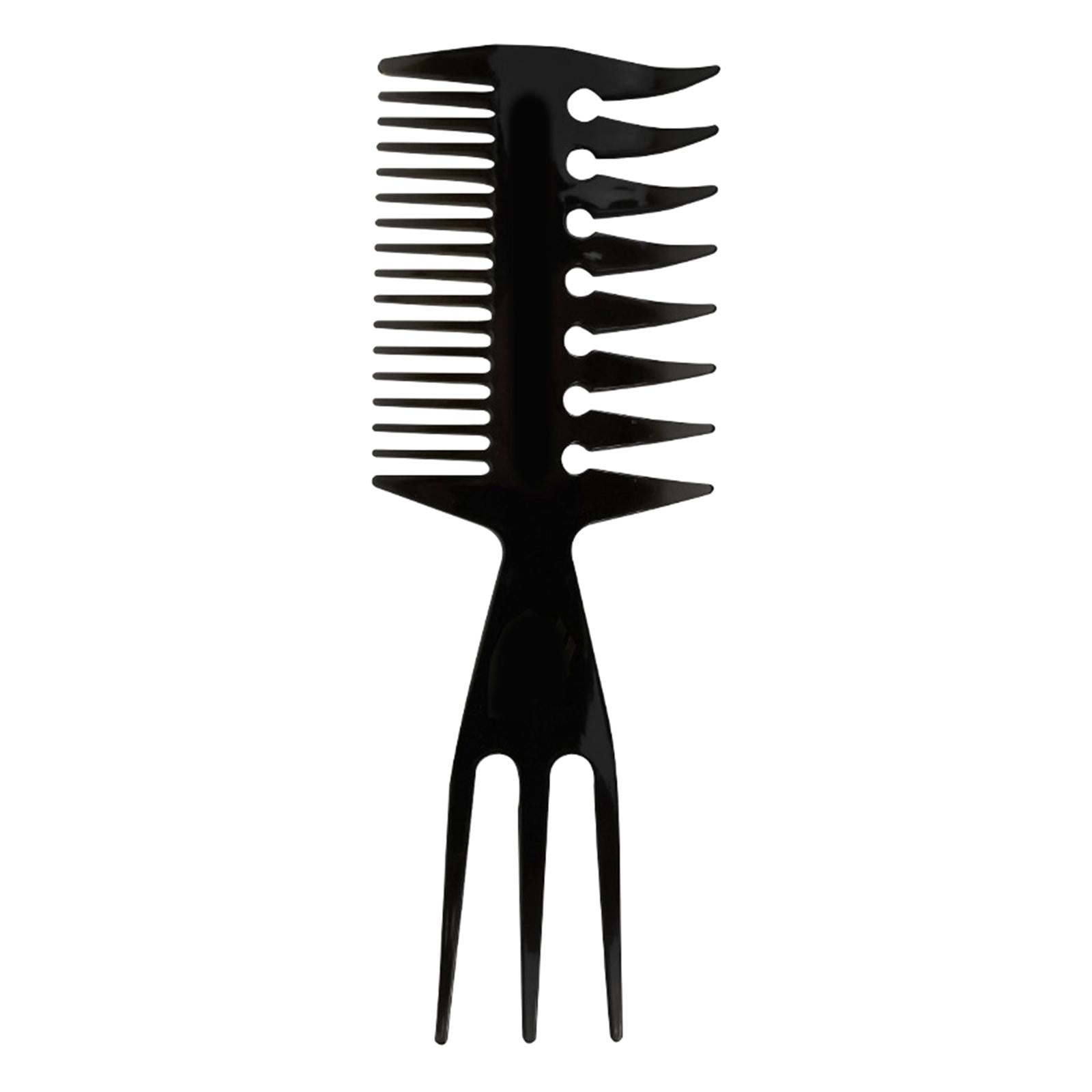 3xHairstyling Hair Pick Combs for Men's Retro Oil Head  Upgraded Fork Comb