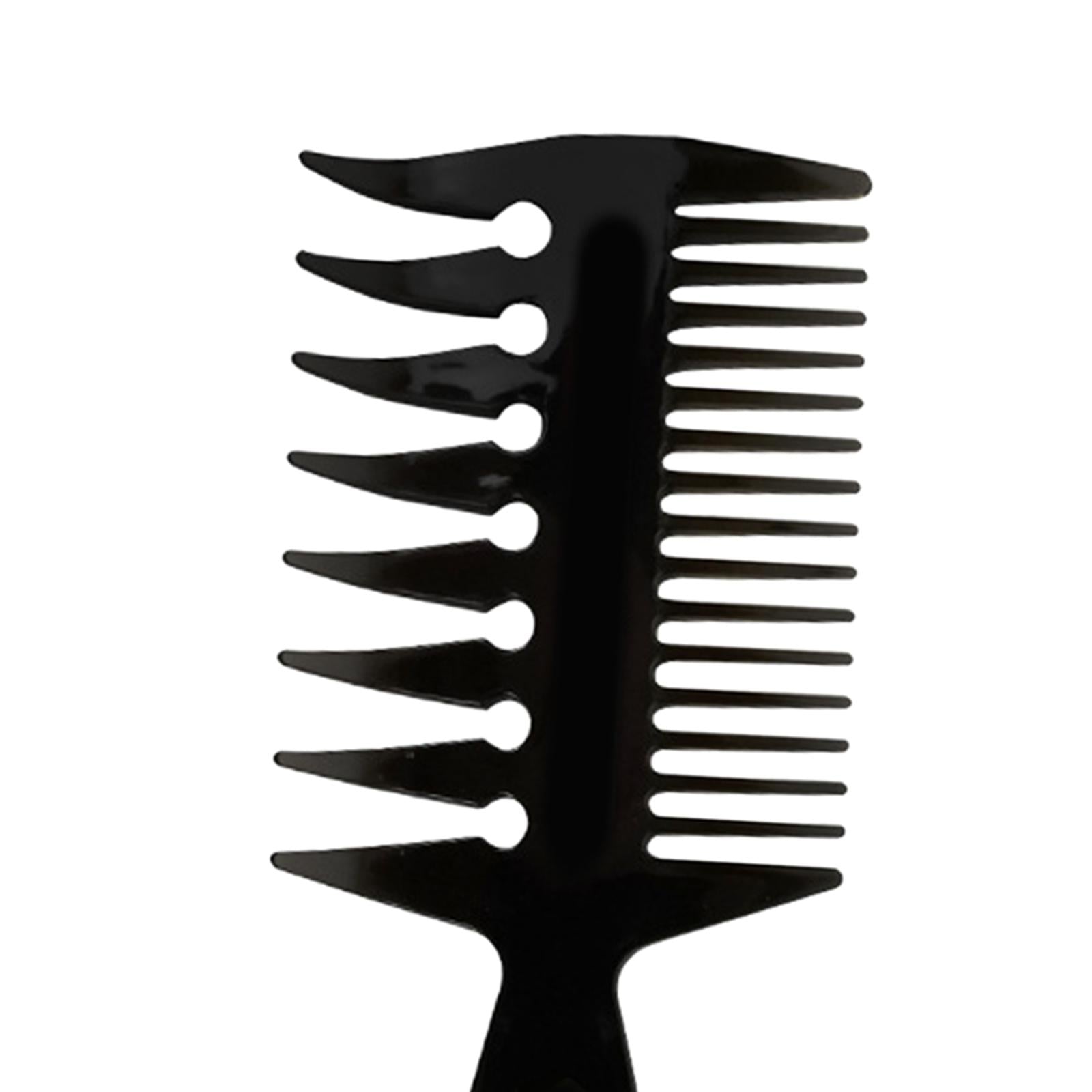 4xHairstyling Hair Pick Combs for Men's Retro Oil Head  Upgraded Fork Comb