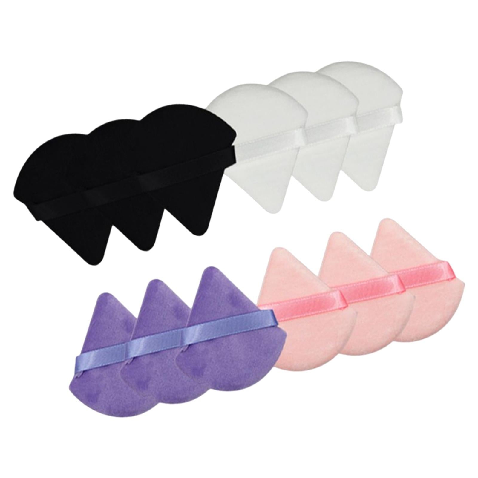 12 Pcs Triangle Powder Wedge Shape for Loose Powder Under Eyes Corners A