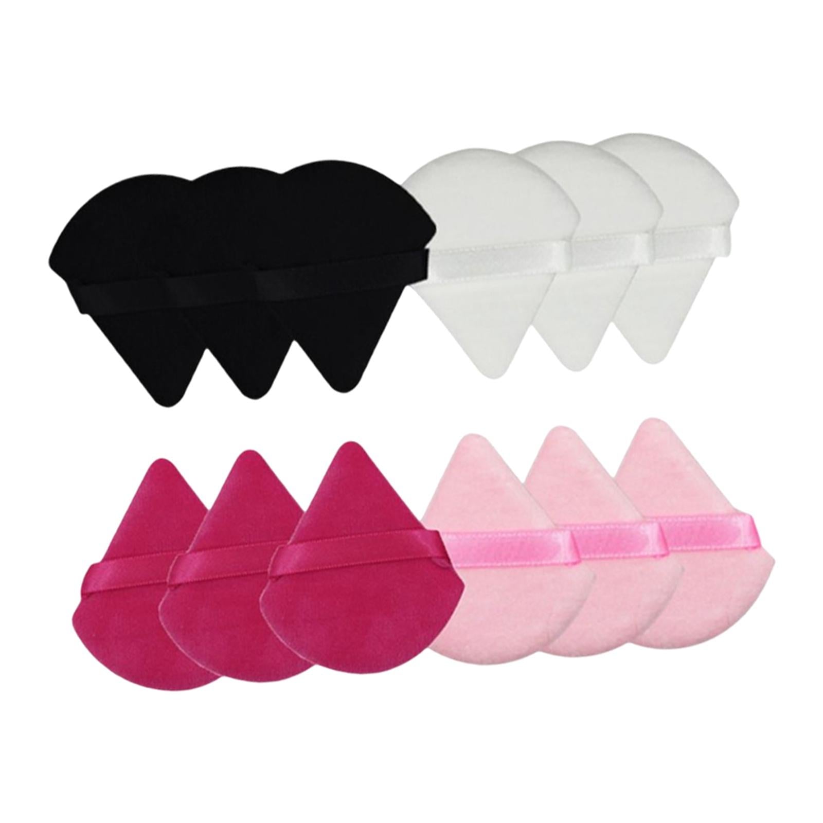 12 Pcs Triangle Powder Wedge Shape for Loose Powder Under Eyes Corners B