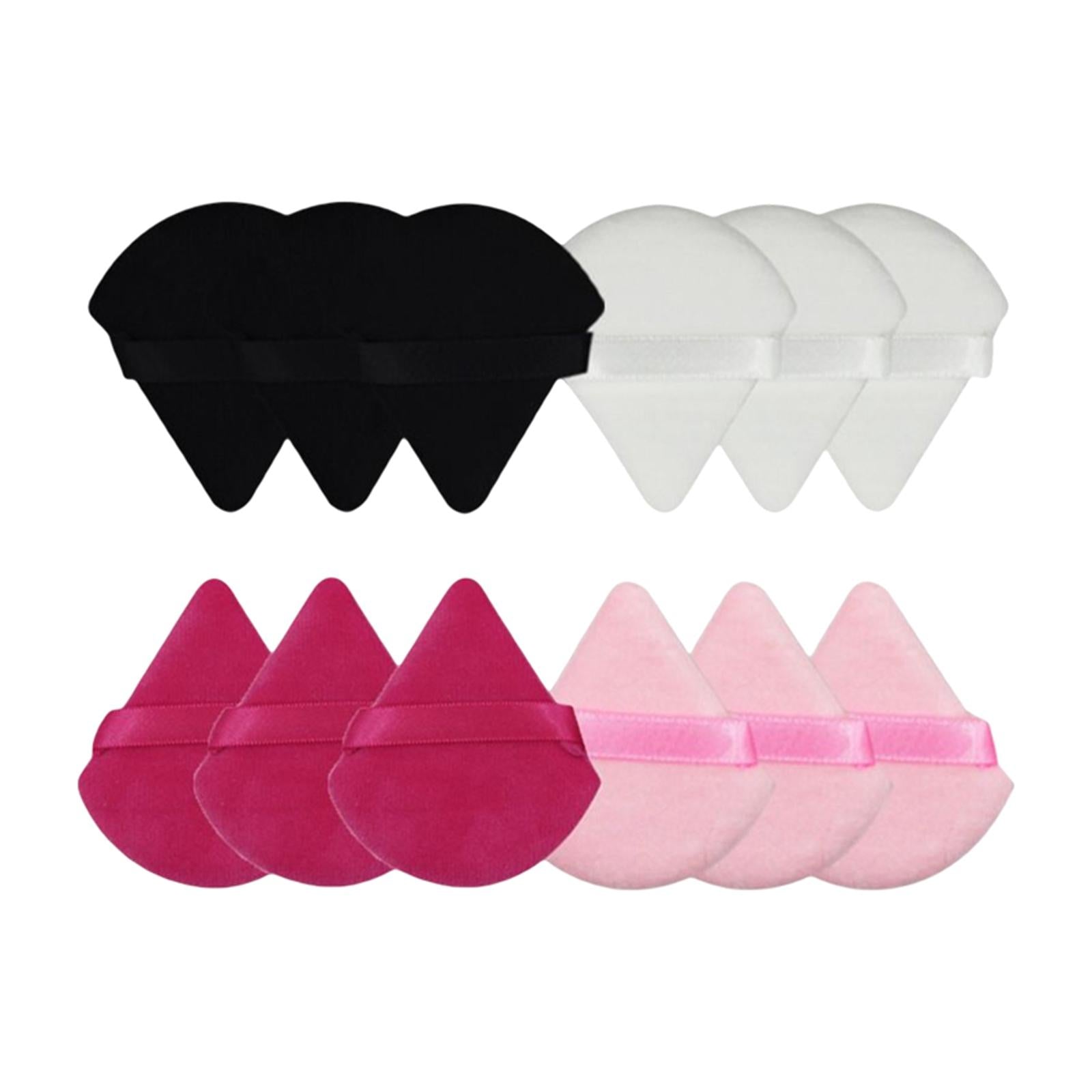 12 Pcs Triangle Powder Wedge Shape for Loose Powder Under Eyes Corners B