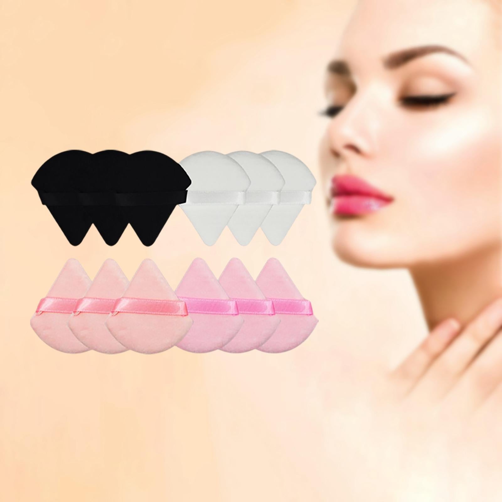 12 Pcs Triangle Powder Wedge Shape for Loose Powder Under Eyes Corners C