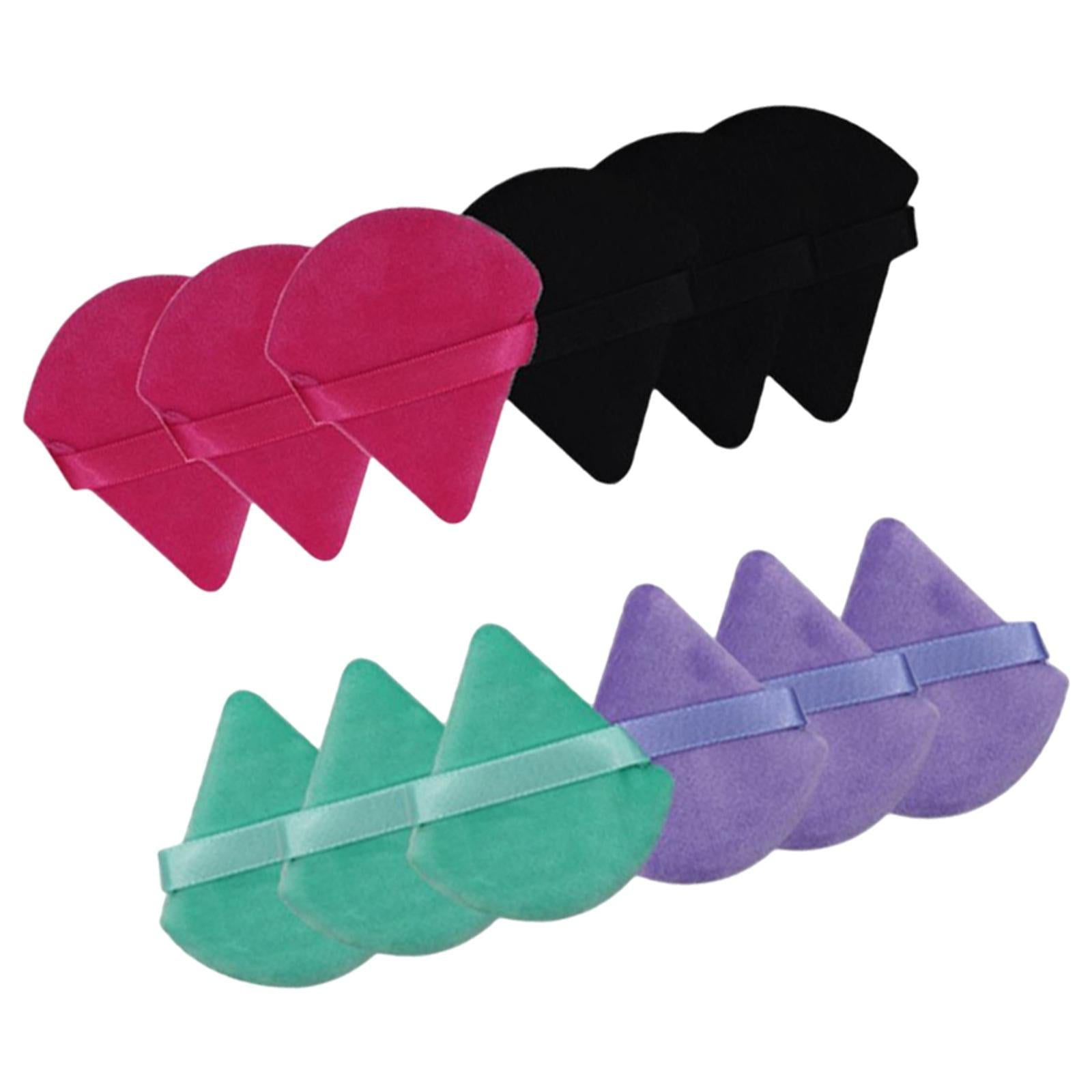 12 Pcs Triangle Powder Wedge Shape for Loose Powder Under Eyes Corners D