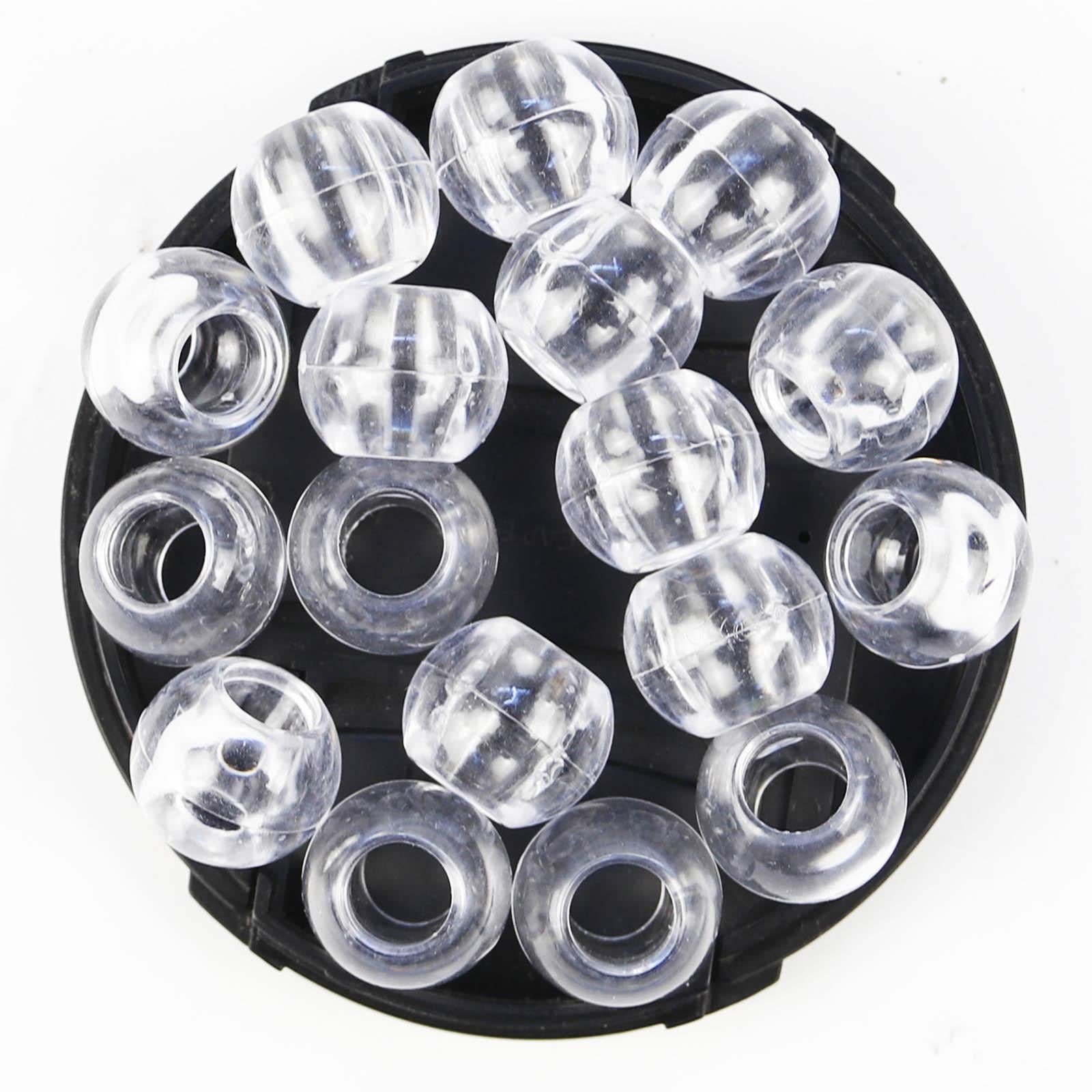 100x Dreadlock Beads 16mm Dia 8mm Hole for Dreadlock Wig Link Hair Wedding