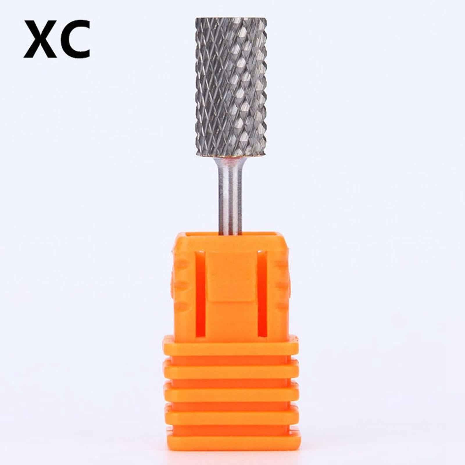 Nail Drill Bits Silver Tungsten Steel Polishing File for Manicure Pedicure XC