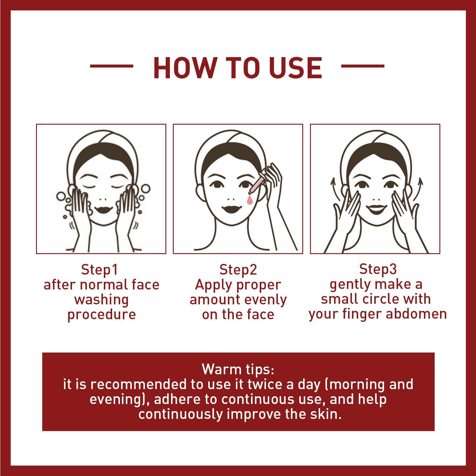 4xFace Serum Plumping Firming Lighten Fine Lines Face Lifting Skin Care