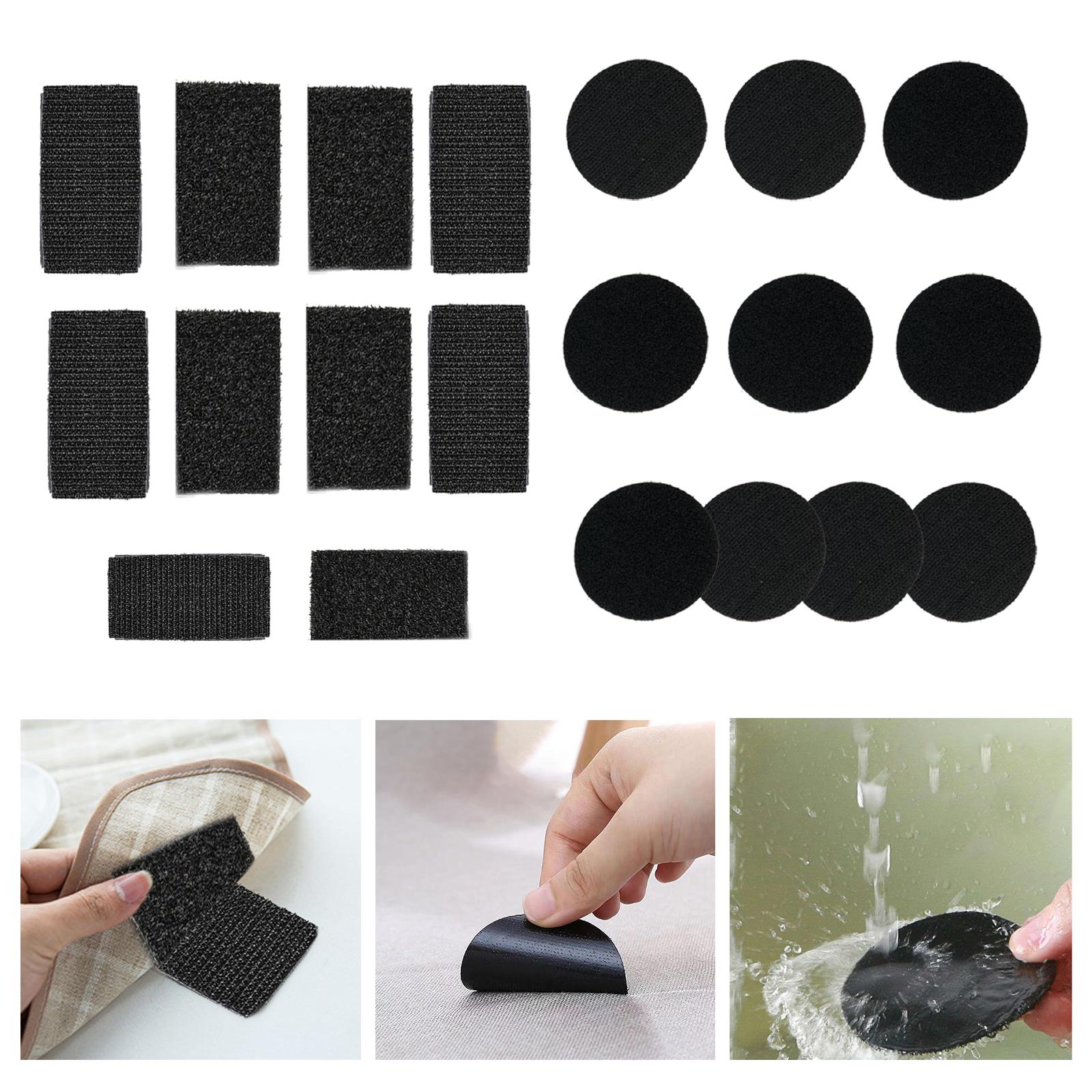 10Pcs Double Sided Adhesive Pads Fixator for Bed Sheet Home Office Round