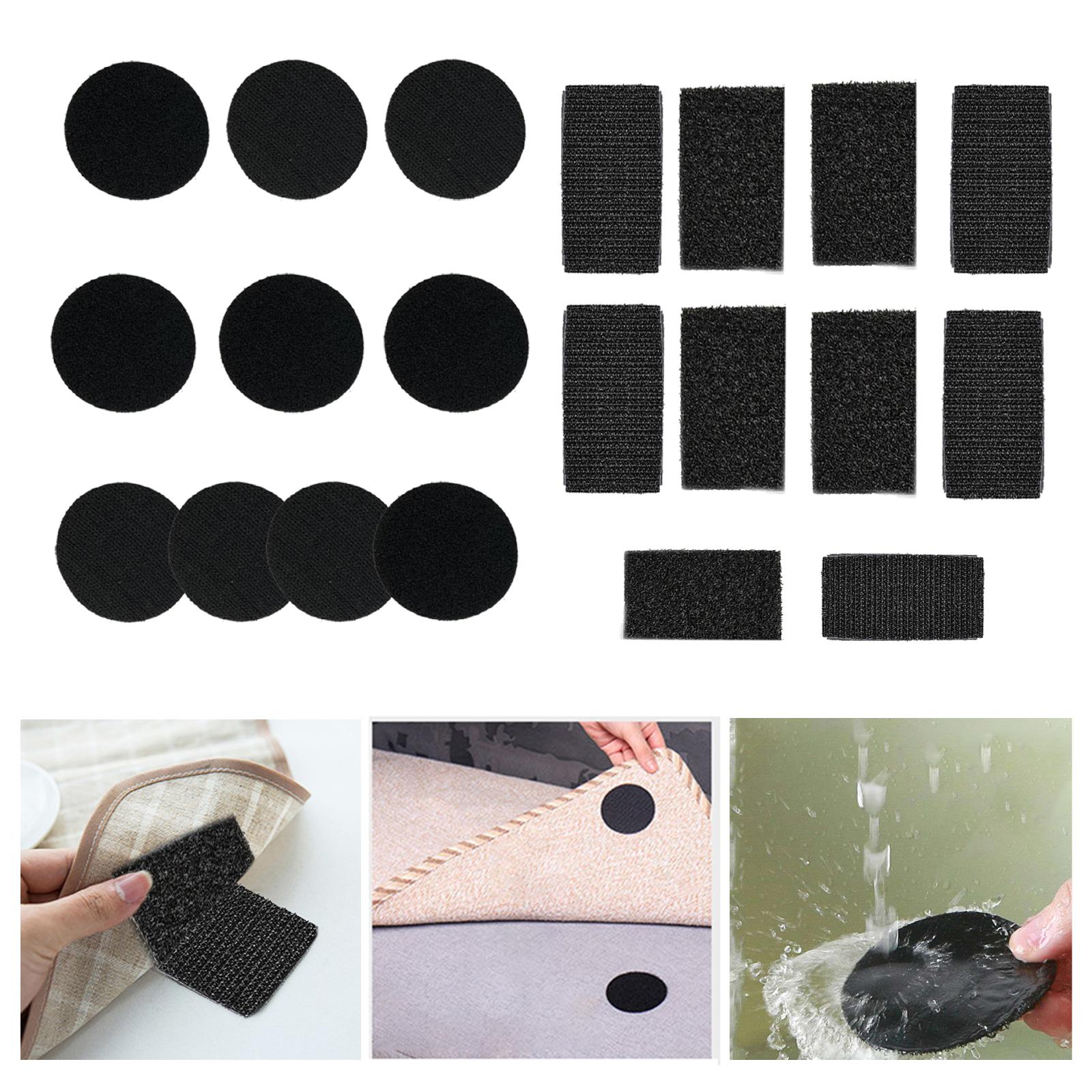 10Pcs Double Sided Adhesive Pads Fixator for Bed Sheet Home Office Round