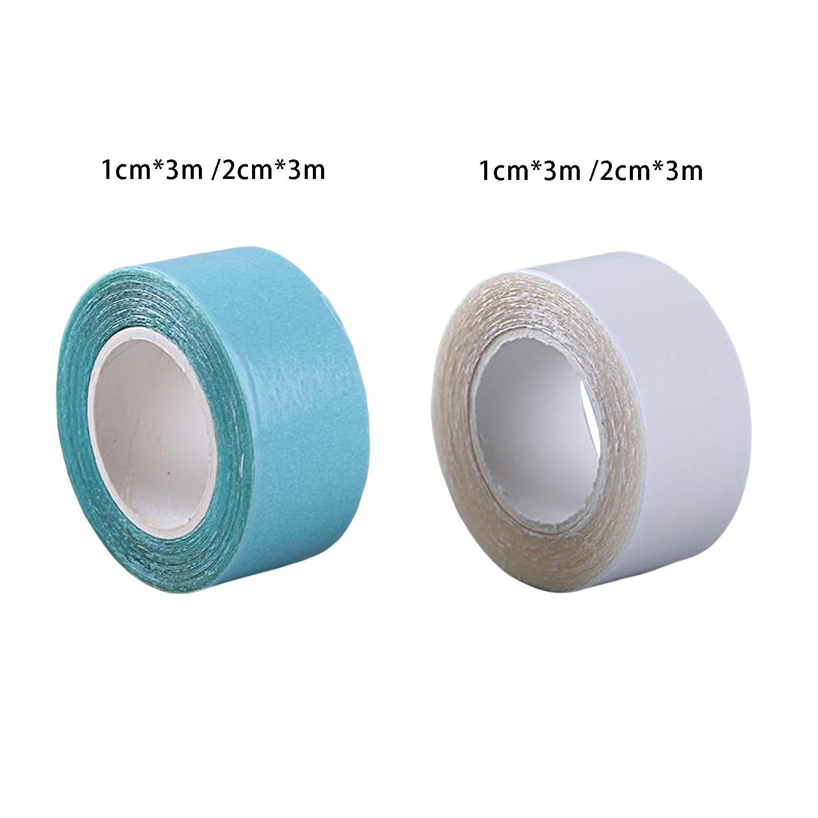 3xDouble Sided Wigs Tape  for Hair Extension Toupees  width 1cm Blue