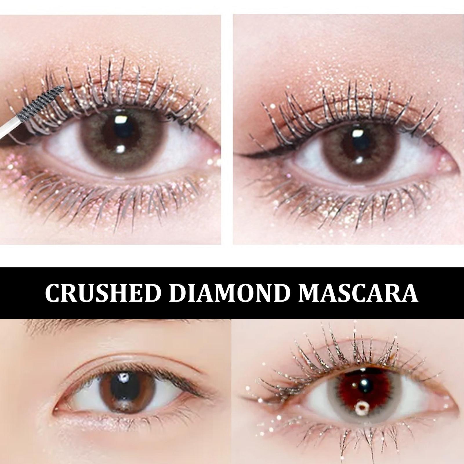 3xSparkling Diamond Glitter Mascara Easy to Remove Waterproof for Parties