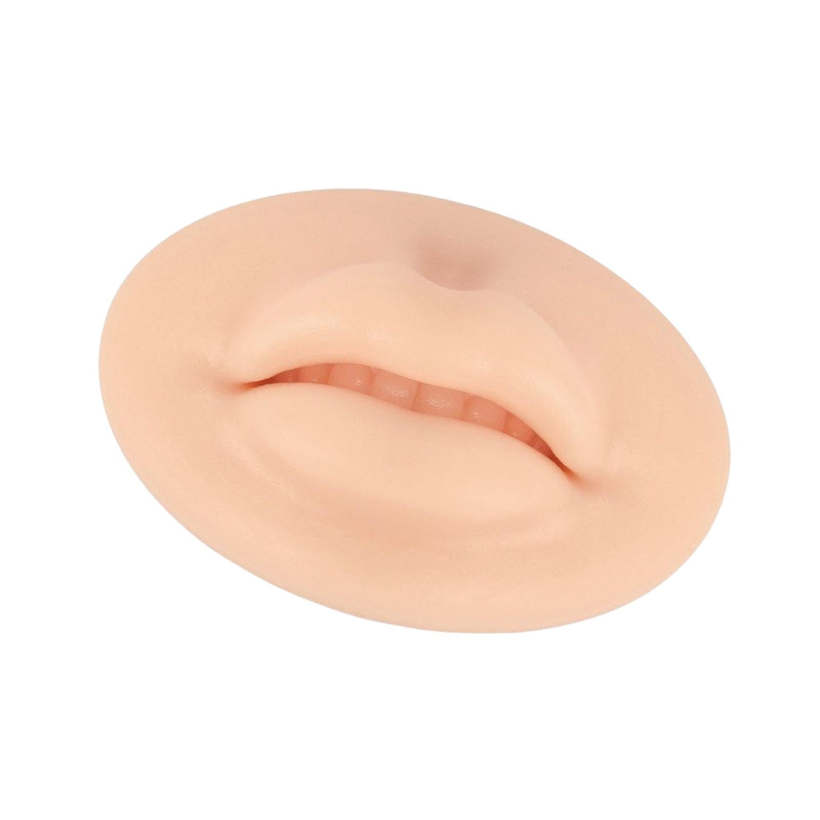 3x3D Silicone Lip Practice Skin Multipurpose for Beginners Piercing Practice