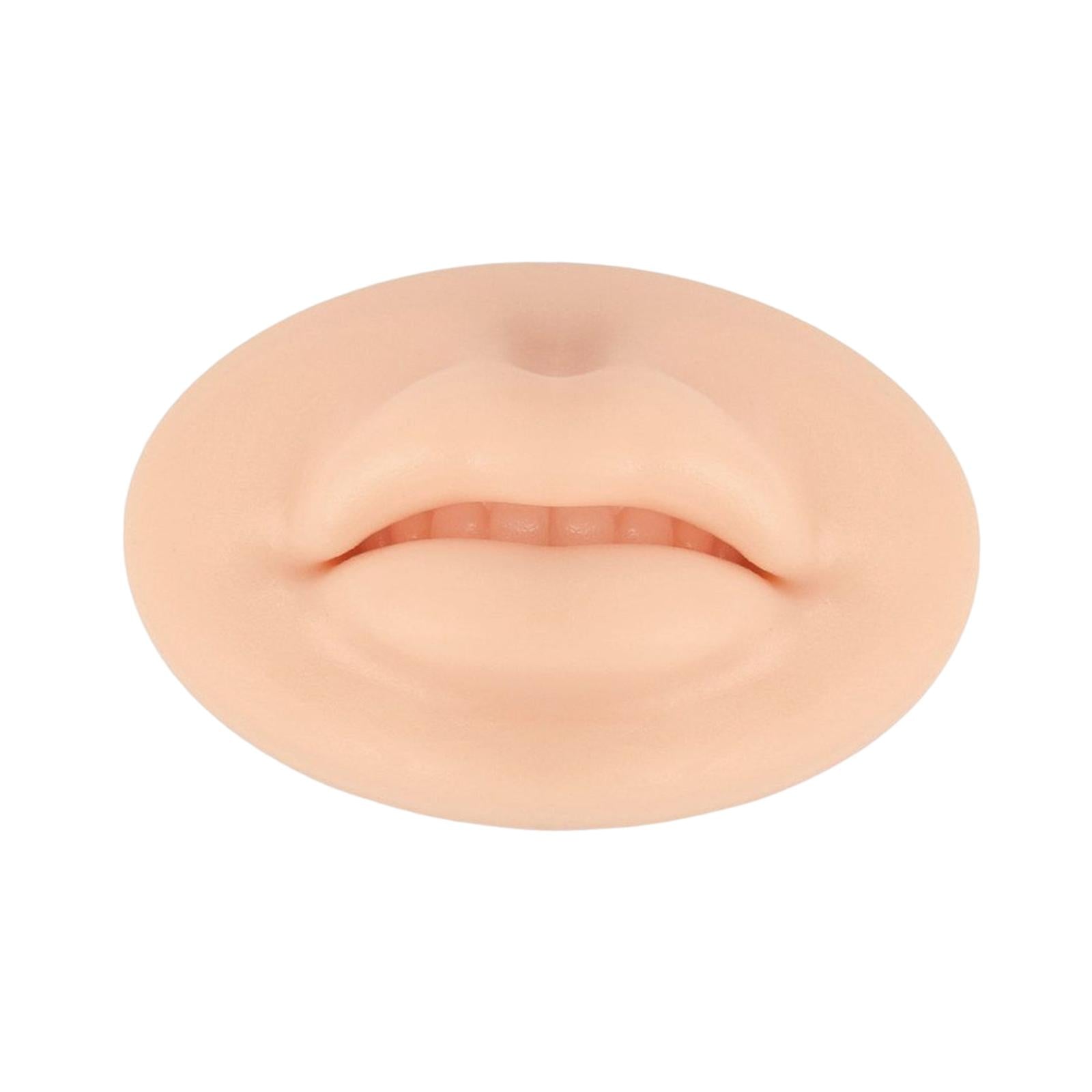 4x3D Silicone Lip Practice Skin Multipurpose for Beginners Piercing Practice