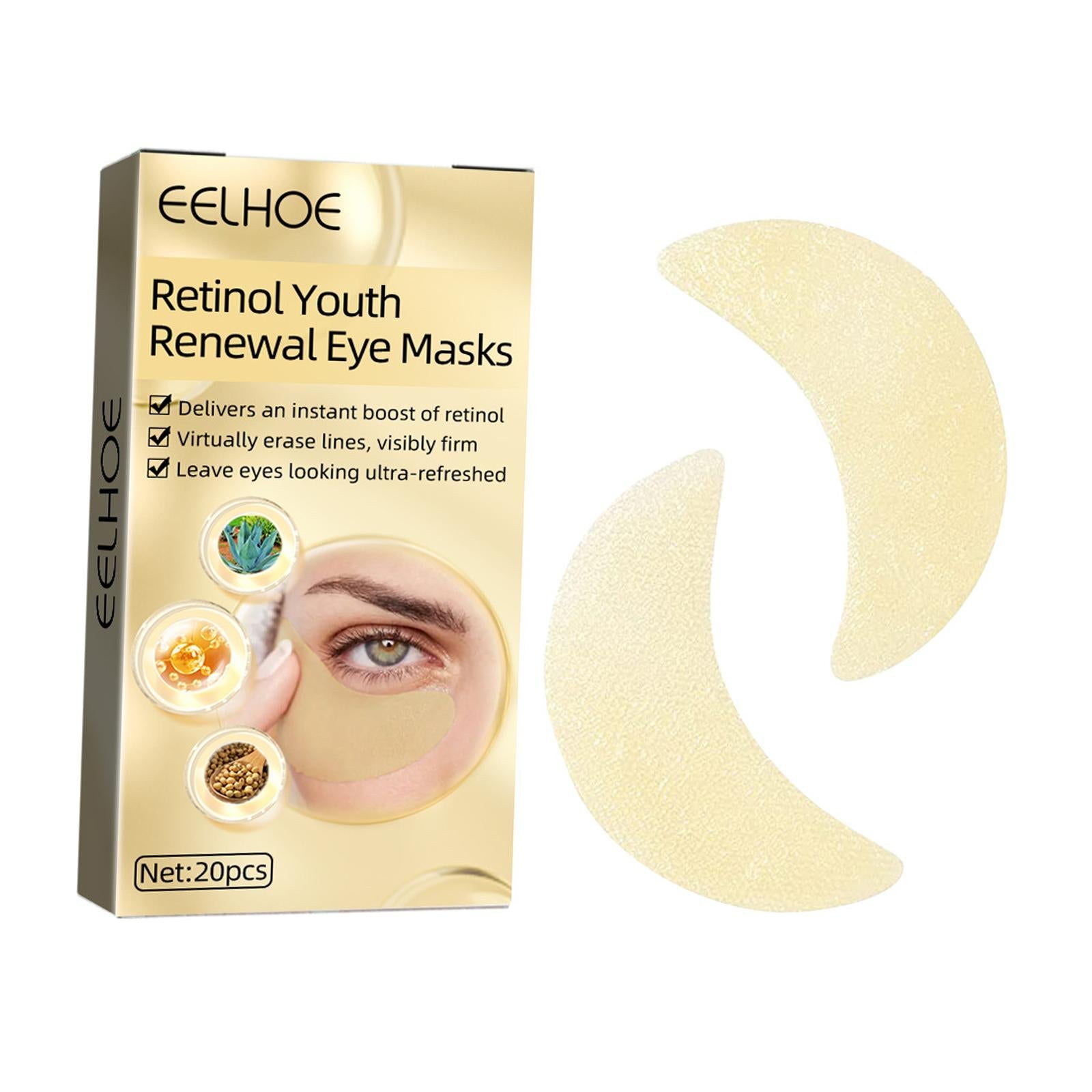 20x Eye Patches Eye Masks Under for Firming Treatments Fine Lines Anti Aging