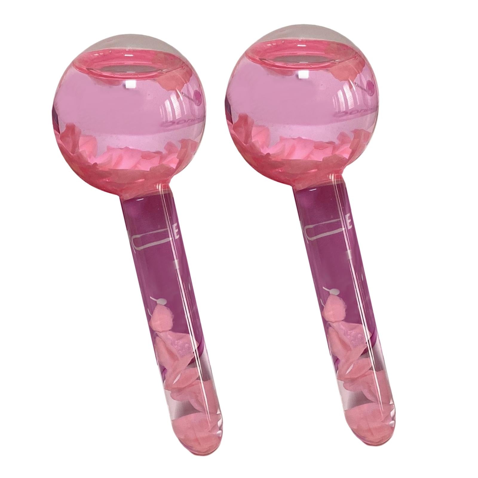 2Pcs Cooling Face Roller Enhance Circulation Pink