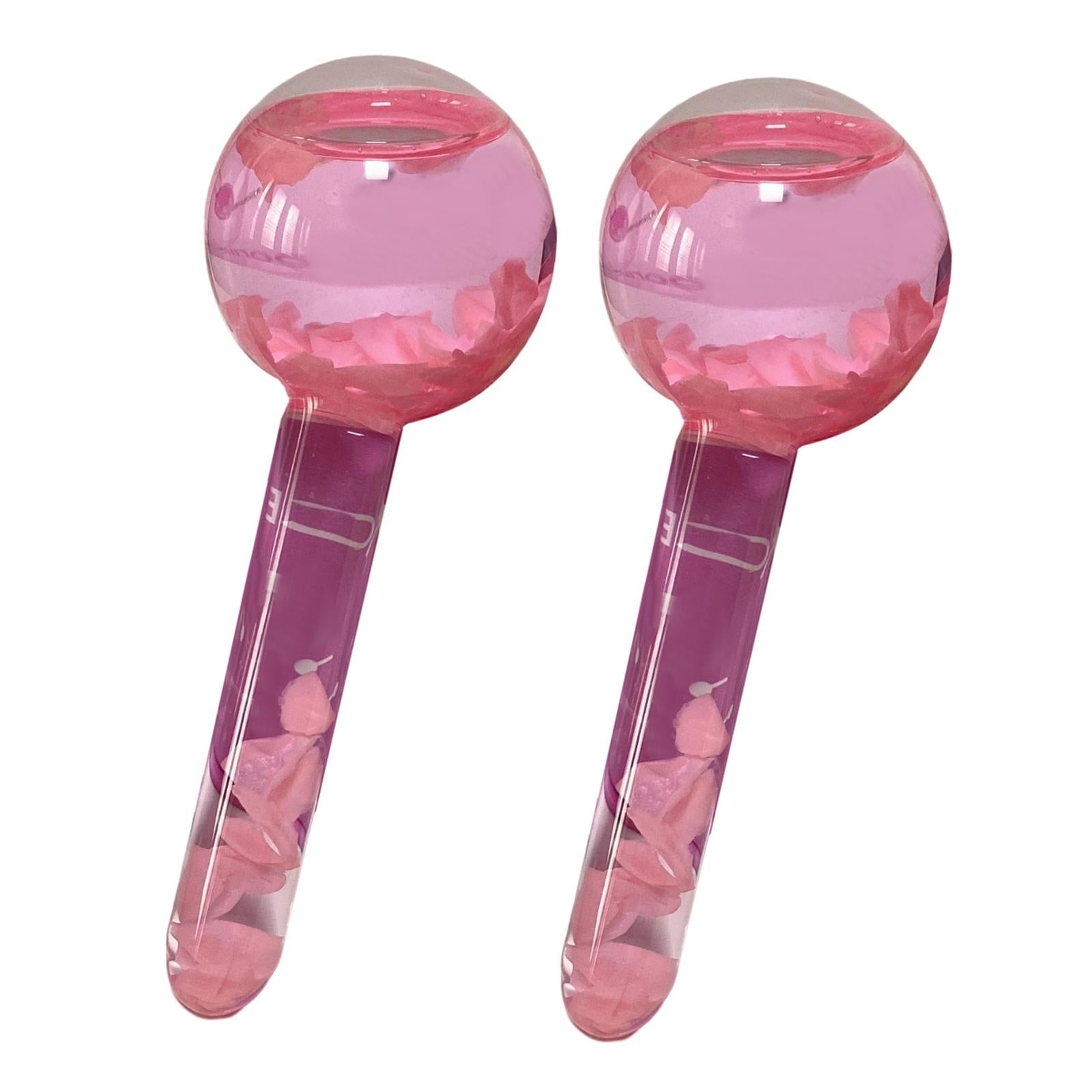 2Pcs Cooling Face Roller Enhance Circulation Pink