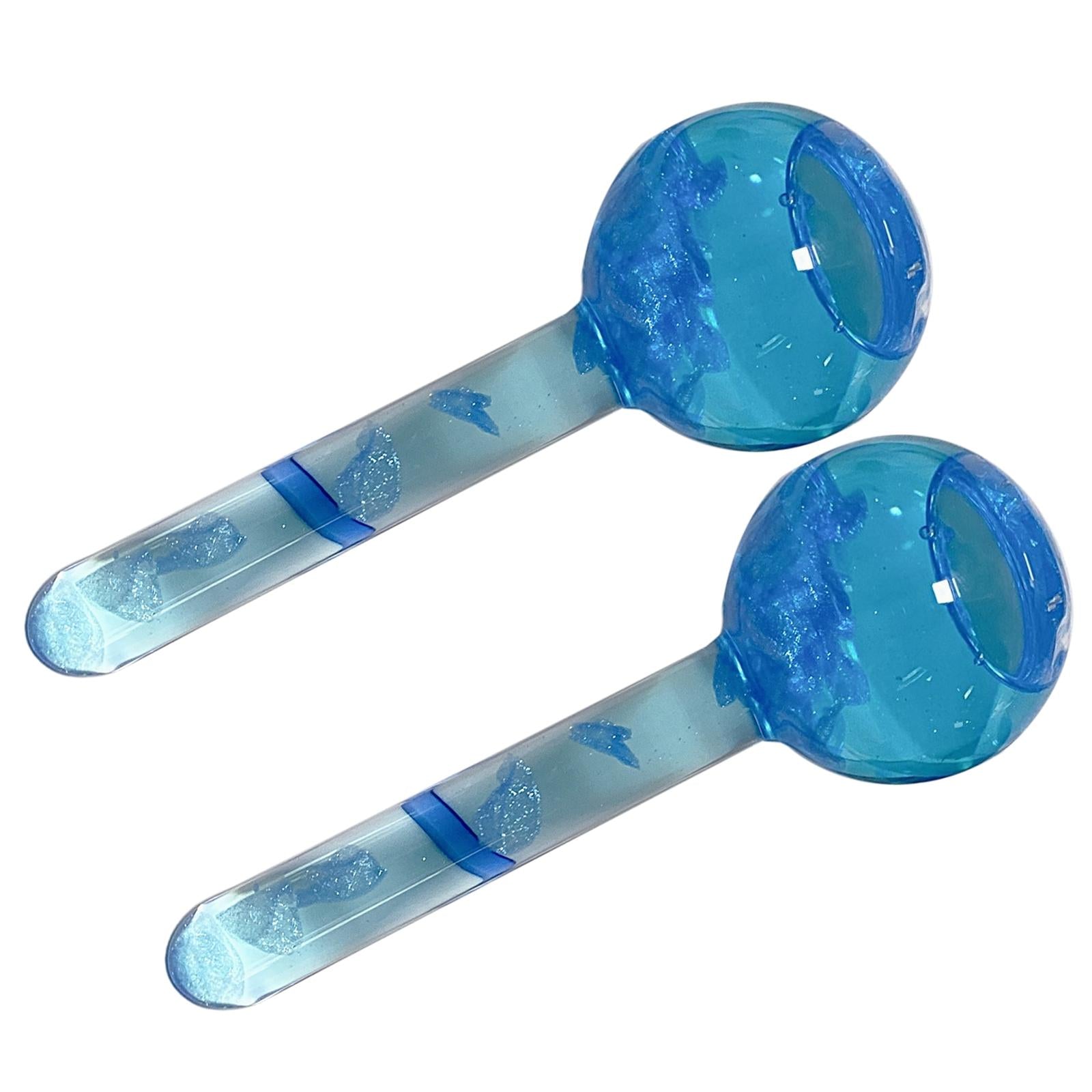 2Pcs Cooling Face Roller Enhance Circulation Blue