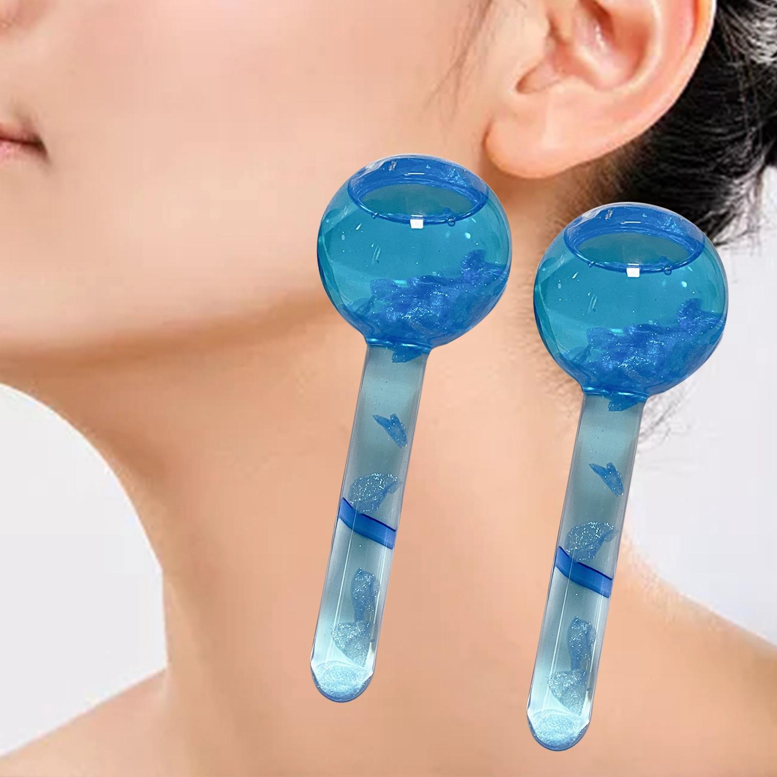 2Pcs Cooling Face Roller Enhance Circulation Blue