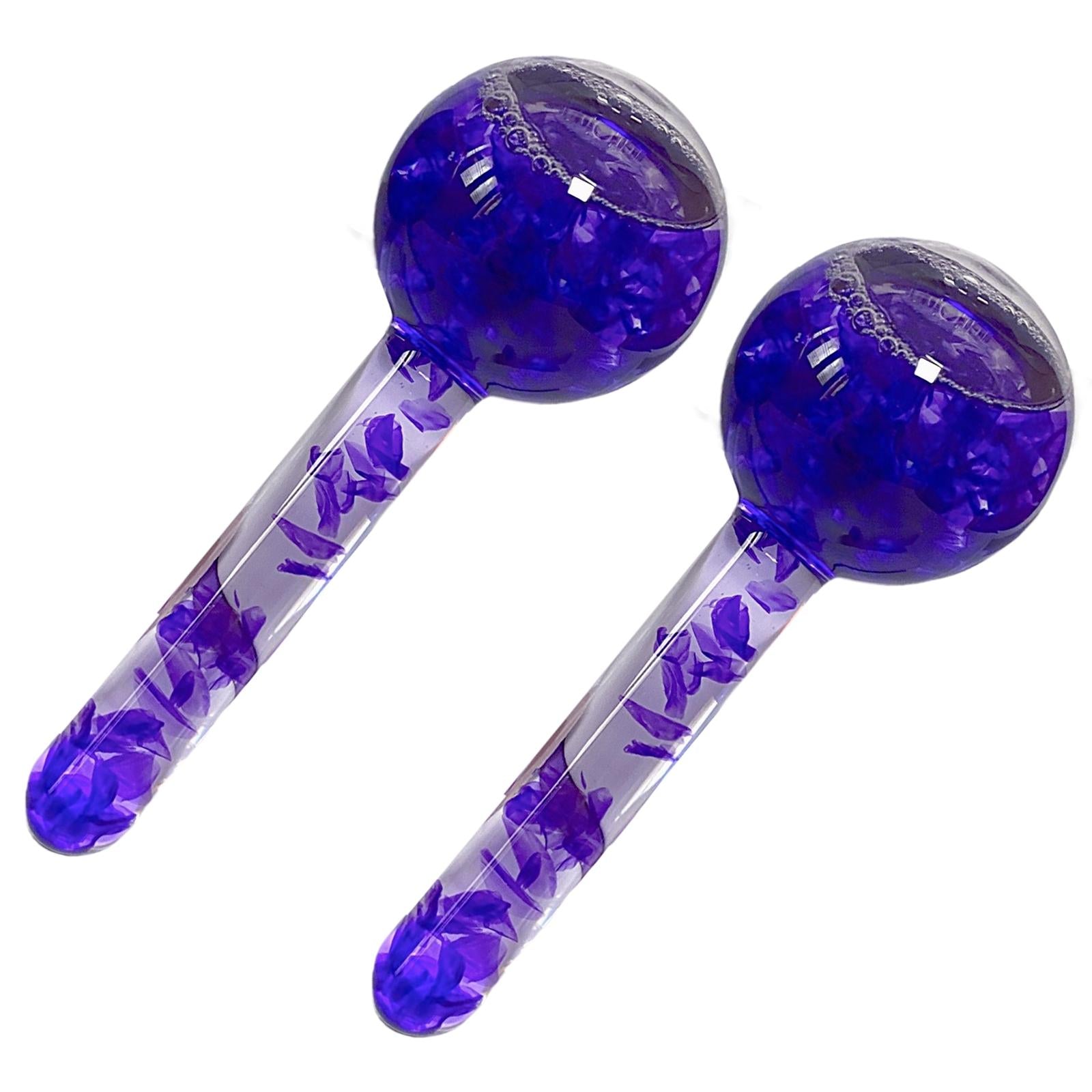 2Pcs Cooling Face Roller Enhance Circulation Purple