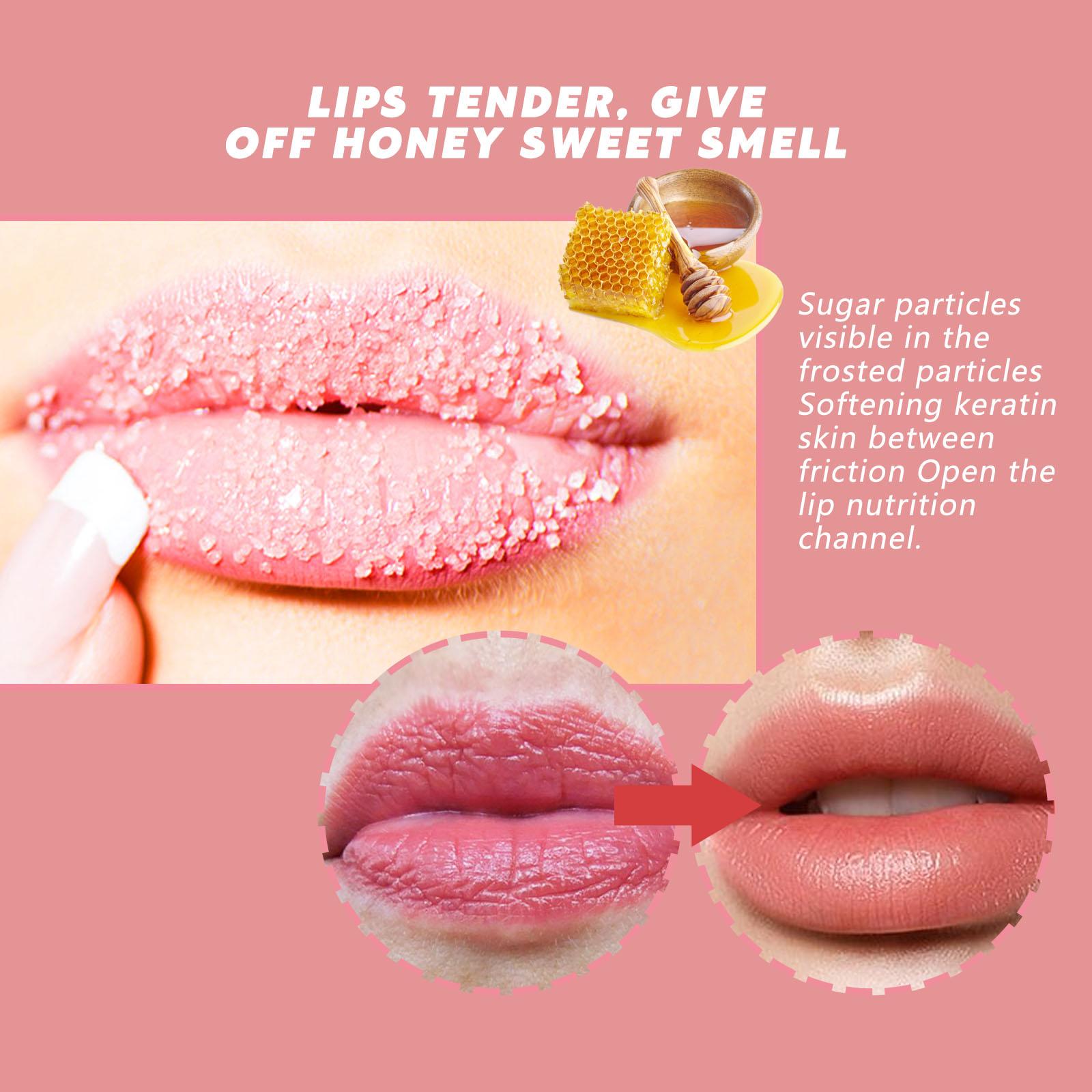 3xLip Scrub Exfoliator for Dull Lip Lines Keratinized Cuticles