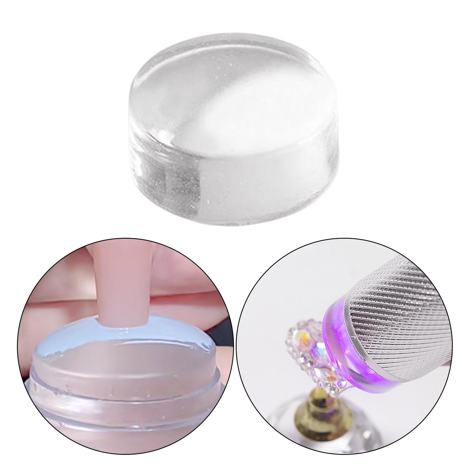 2xSilicone stamper Head Professional DIY Nail Art tool Design Tool Large