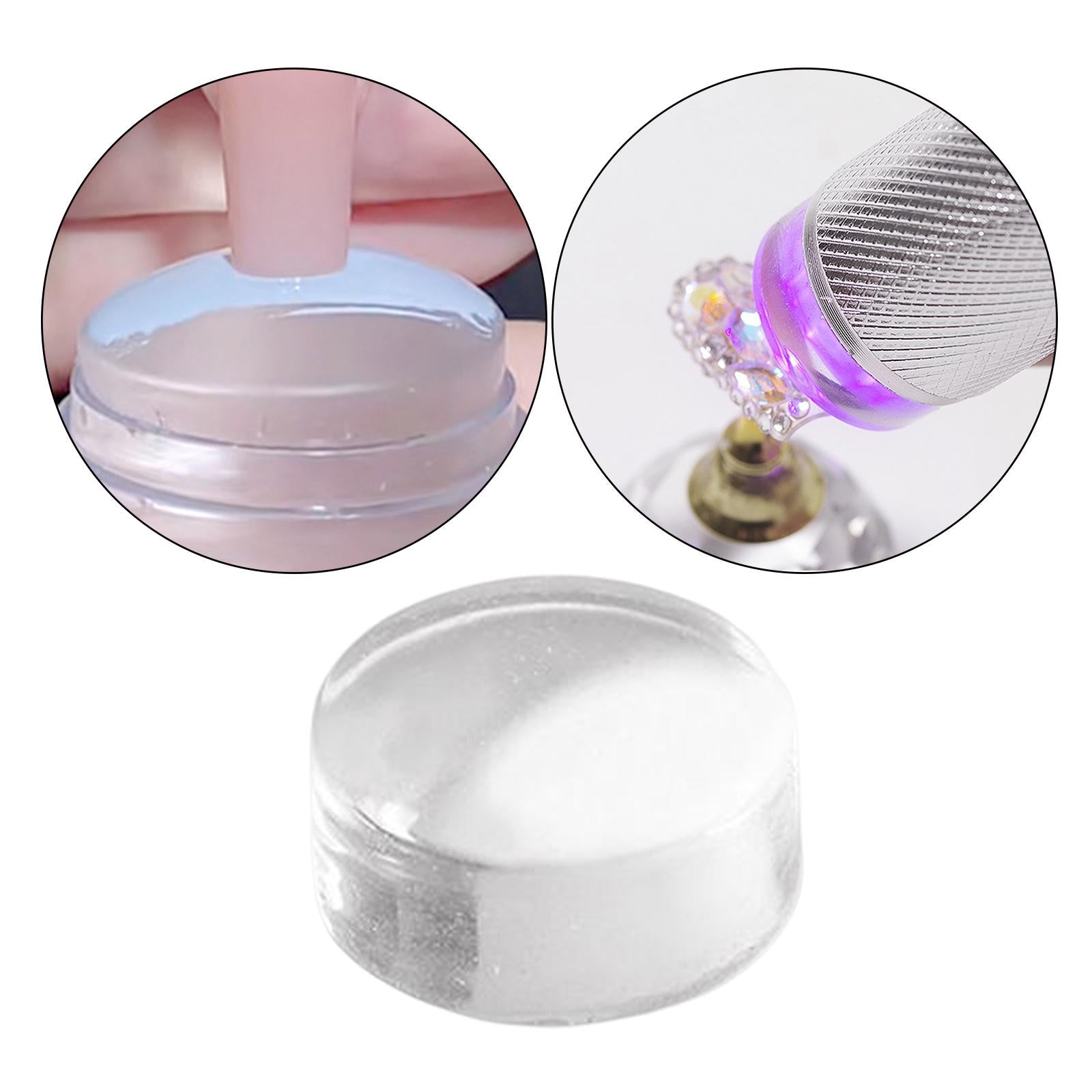 2xSilicone stamper Head Professional DIY Nail Art tool Design Tool Large