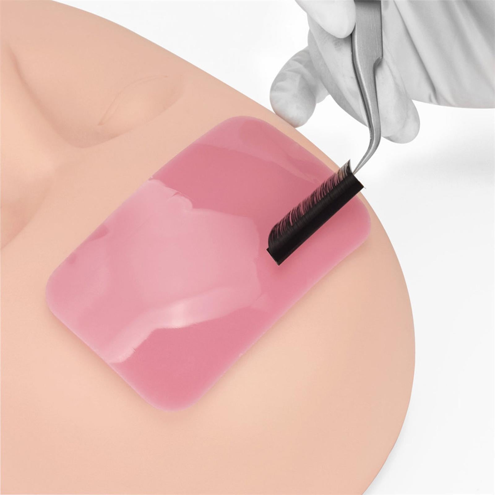 4xSilicone Eyelash Extension Pad Pallet for Loose Lash Eyelash Adhesive