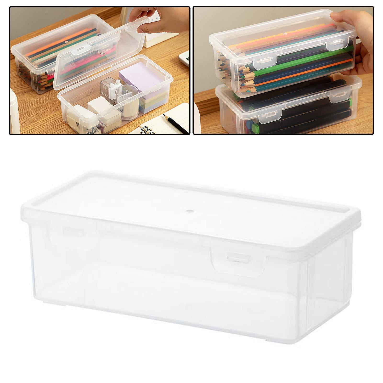 2xDesktop Storage Box Portable Stackable for Sundires Sticky Notes Stationery