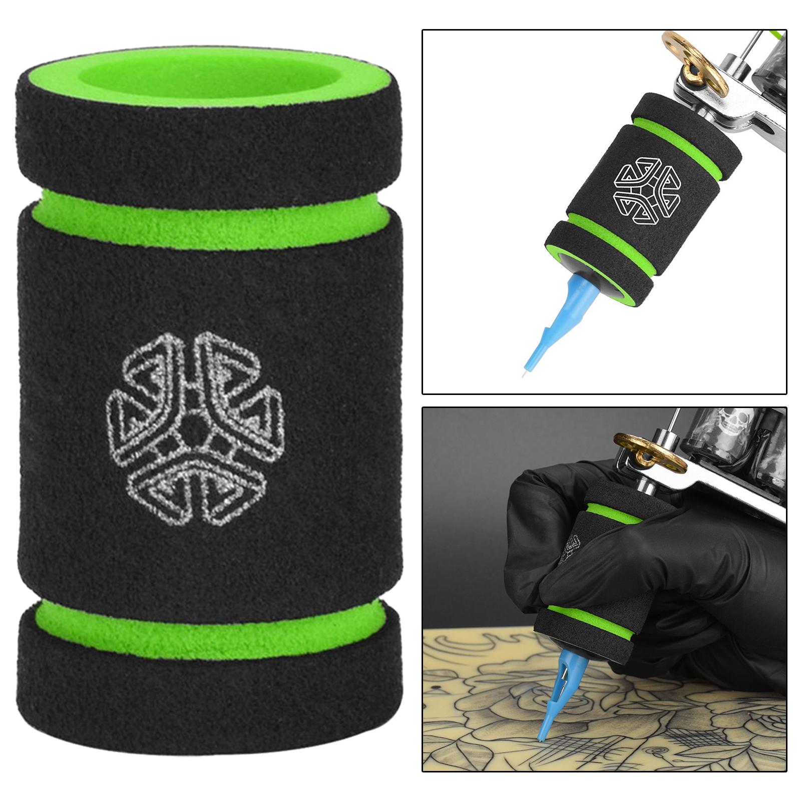 4x22mm Tattoo Grip Cover for 1inch Tattoo Tube Grips Wrap Tattoo Pen Cover Green