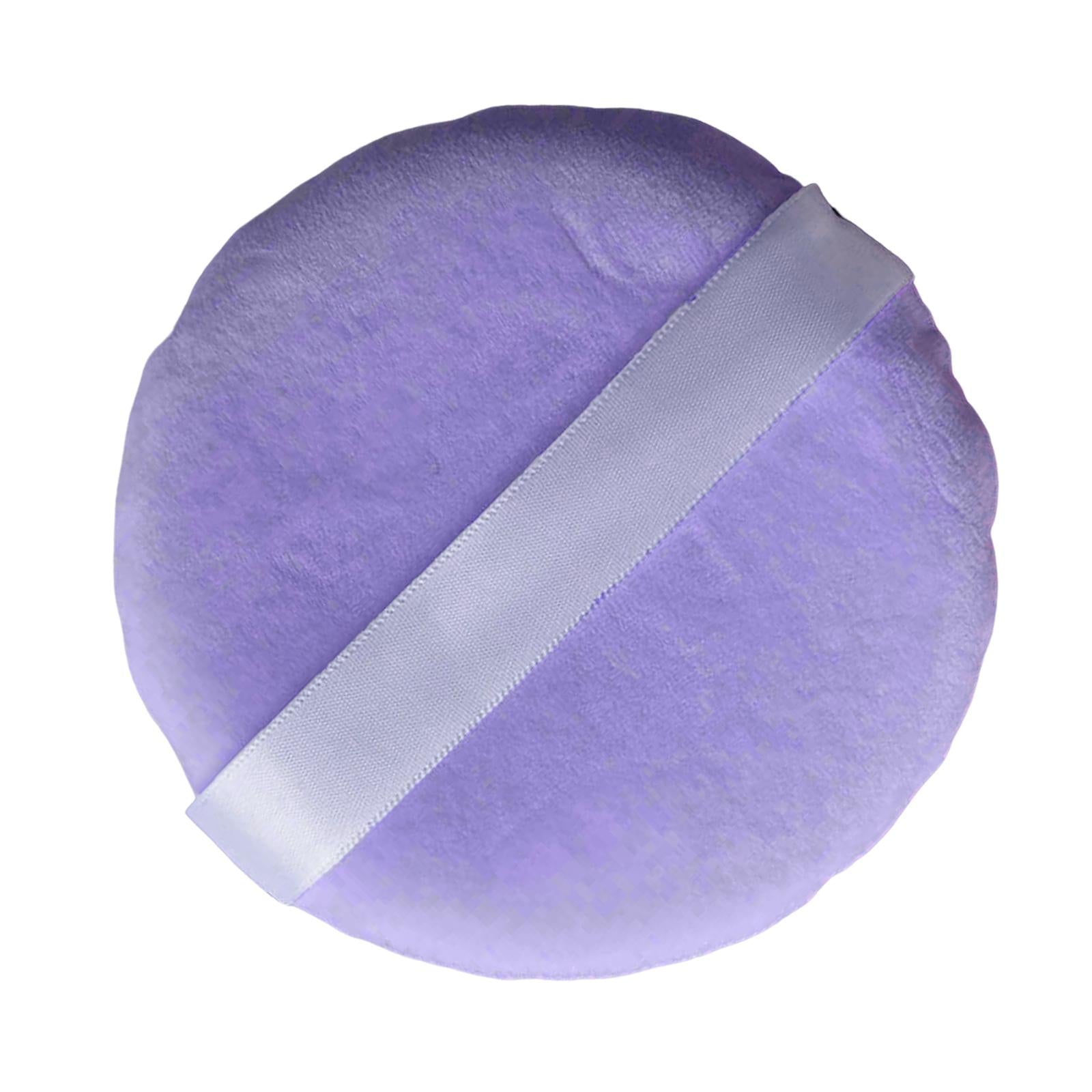 4xMakeup Setting Tool Makeup Puff Large Soft Round for Women Make up Purple