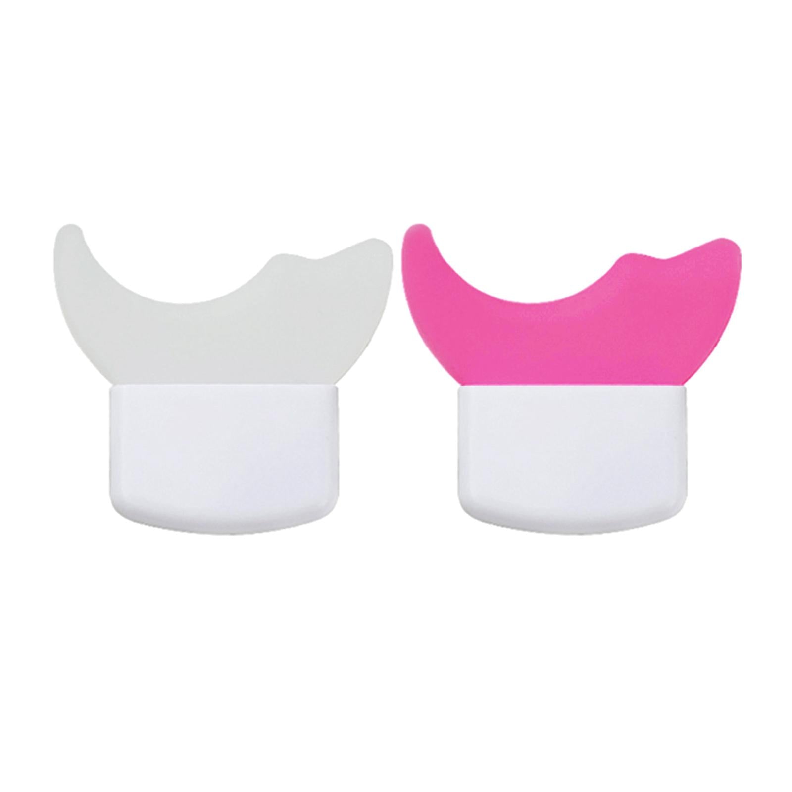 2xMultifunctional Eye Makeup Aids for Makeup Eyelash Grooming Comb Women White