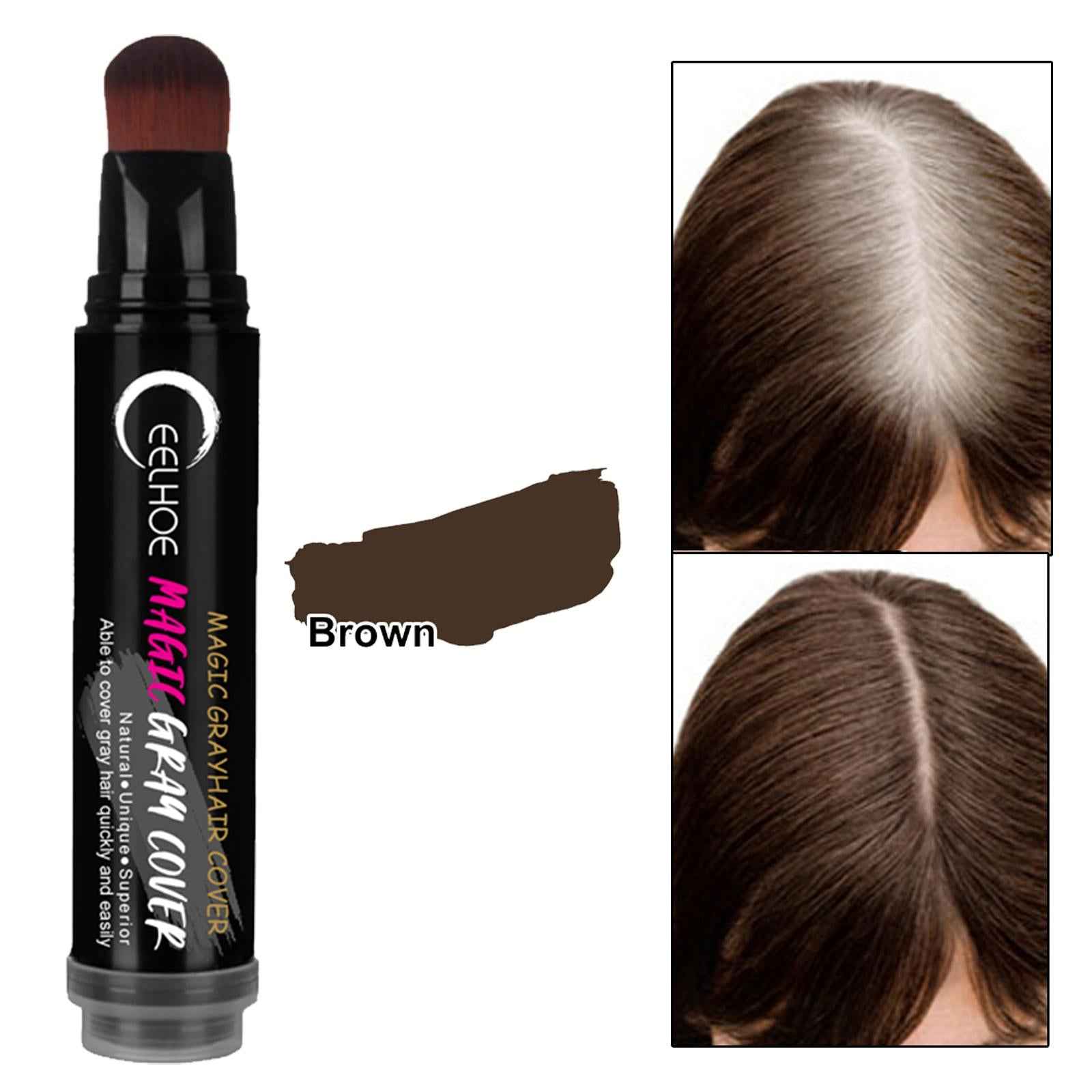 20ml Disposable Hair Dye Stick Grey Hair Dye Brush Pens Light Weight Instant Coffee