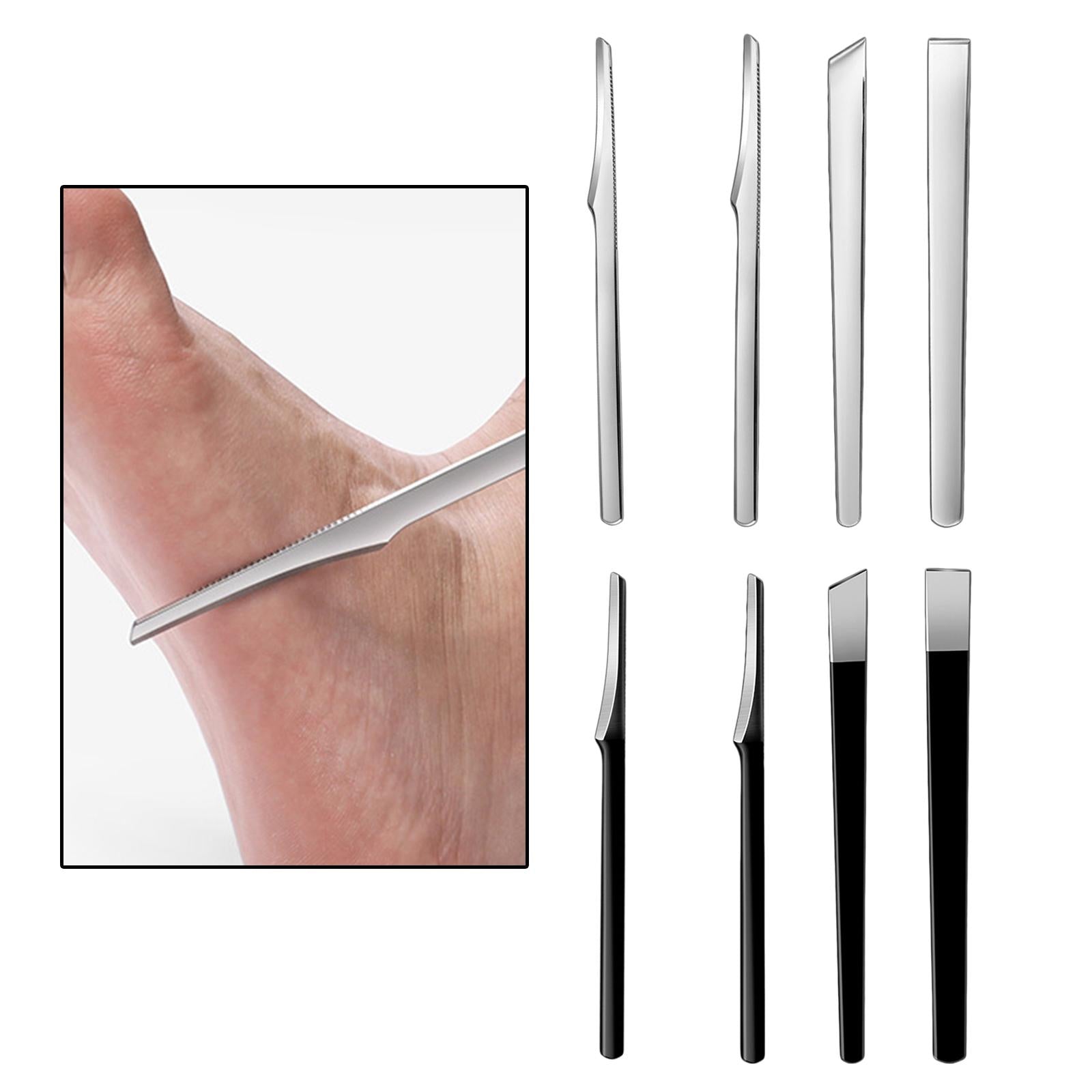 3xPedicure Knife Dead Skin Corn Foot Callus Remover Foot Scrubber foot Pedicure Silver 1Pcs 