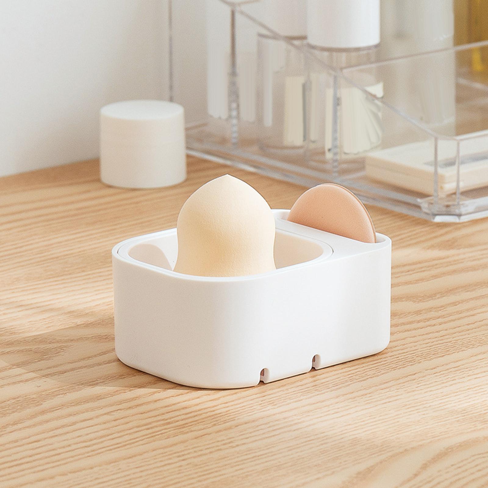 3xMakeup Sponge Holder Drying Rack Makeup Puff Rack Case Display Stand