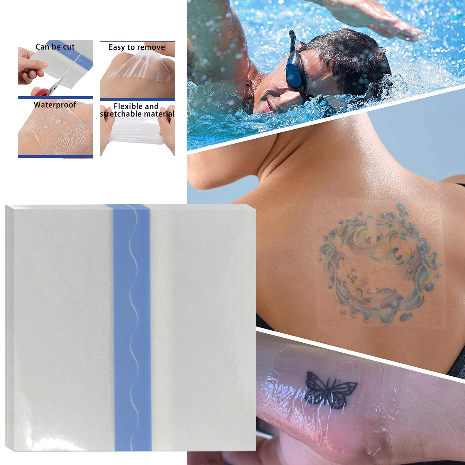 3x10 Sheets Transparent Adhesive Bandage Waterproof for Tattoo Skin Protection