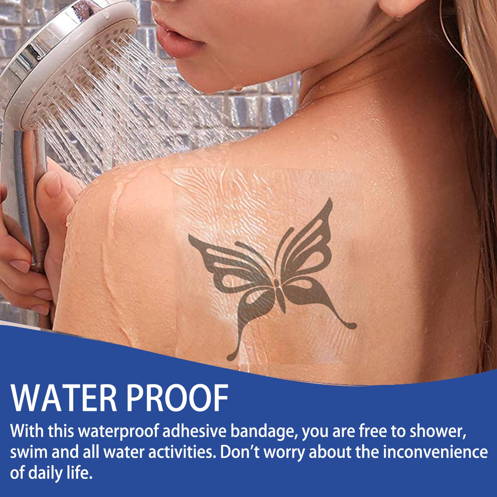 2x10 Sheets Transparent Adhesive Bandage Waterproof for Tattoo Skin Protection