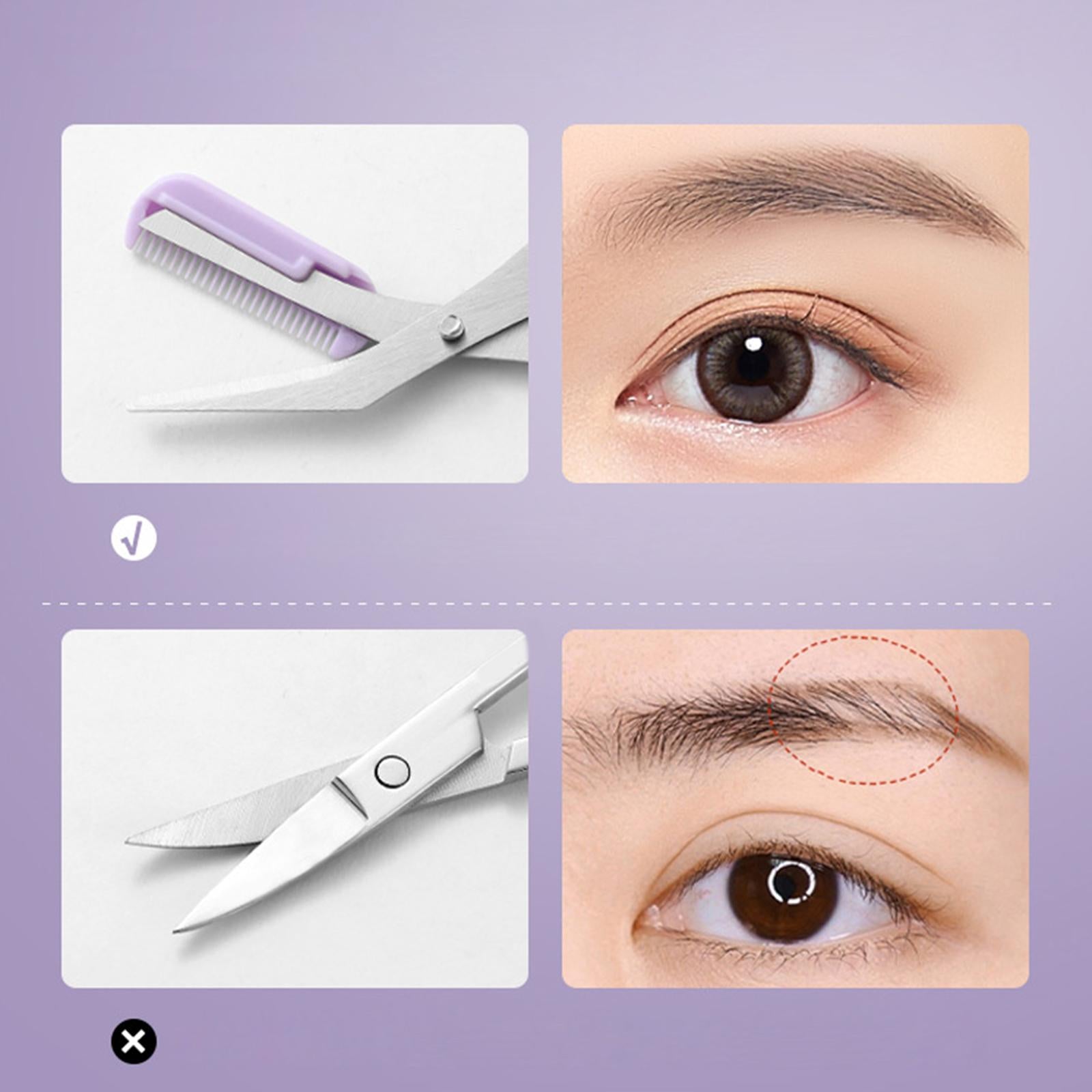3xEyebrow Trimming Kit Eyebrow Tools Kit Stainless Steel Durable for Salon