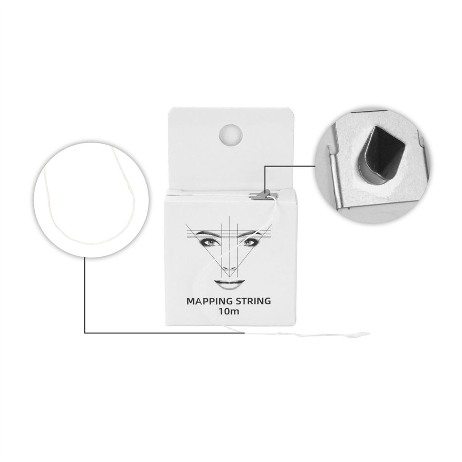 3xWhite Eyebrow Mapping String Eyebrow and Lips Auxiliary Line Brow Extensions