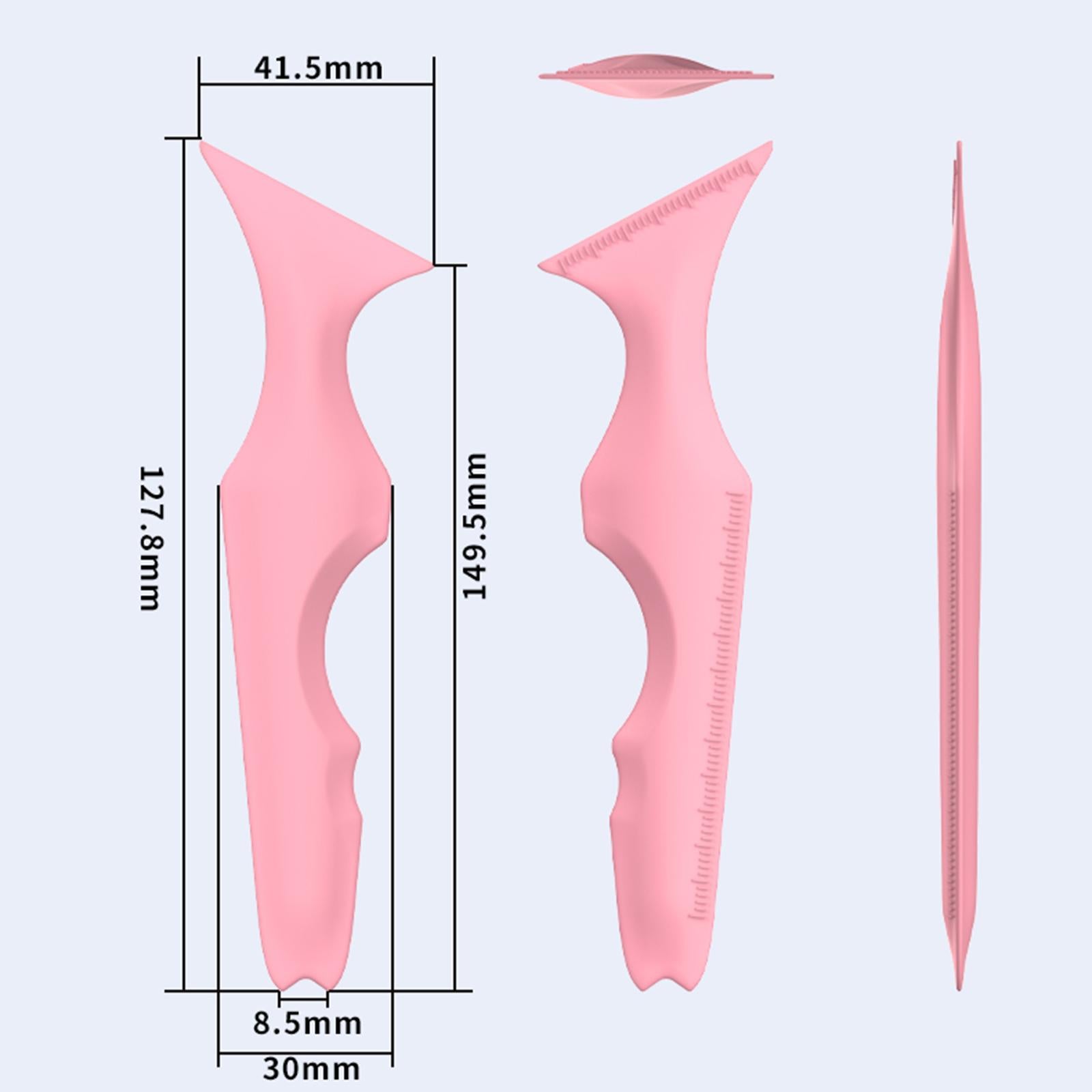 3xMultifunctional Eyeliner Stencils Makeup Aid Tool Reusable  Pink