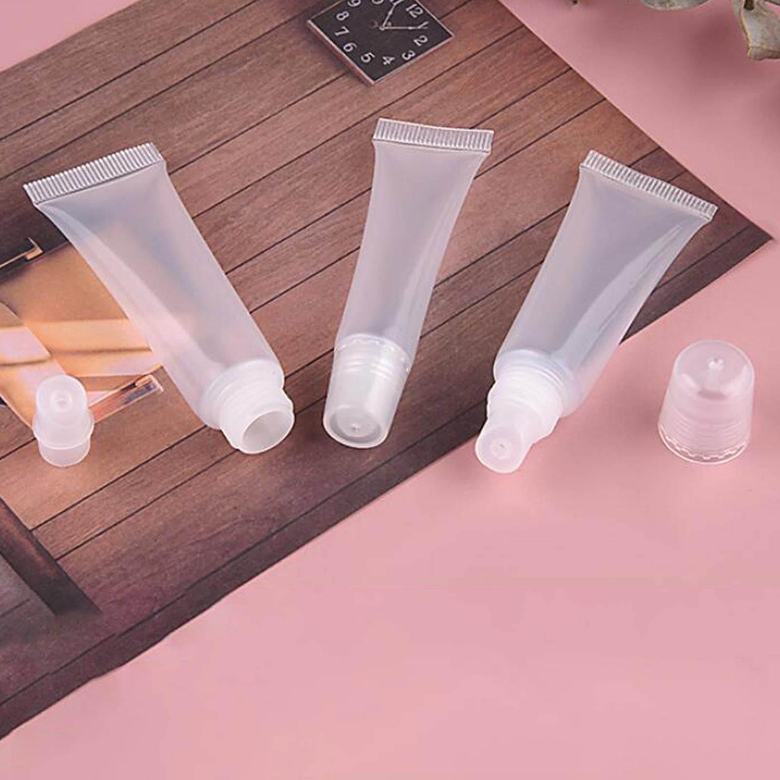 3x10x Lip Gloss Tubes Soft Empty Clear for Makeup DIY Lipgloss Base 15g