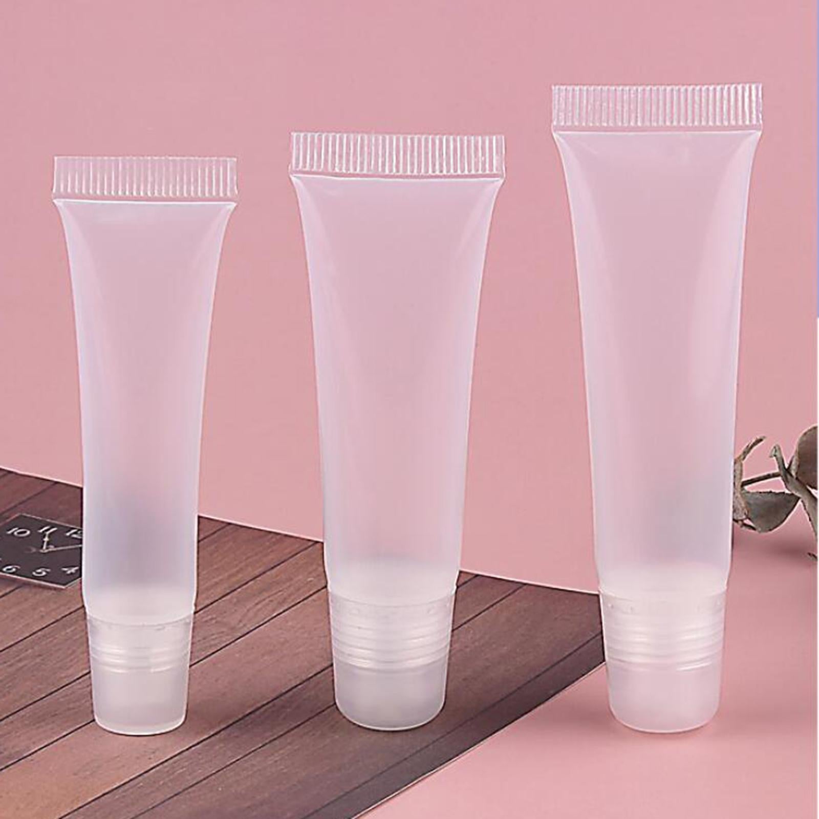 4x10x Lip Gloss Tubes Soft Empty Clear for Makeup DIY Lipgloss Base 15g