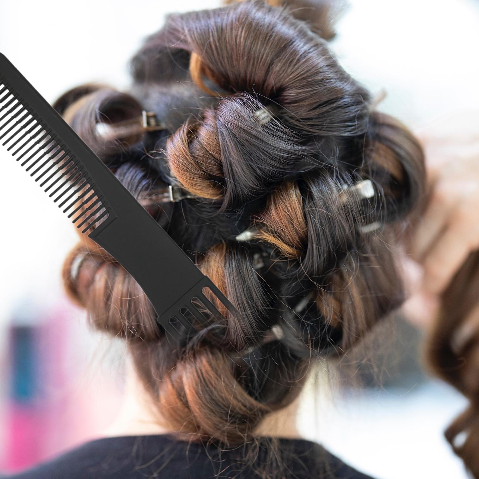 4xLift Teasing Comb with 5 Steel Pins for All Hair Types Hair Pick for Salon