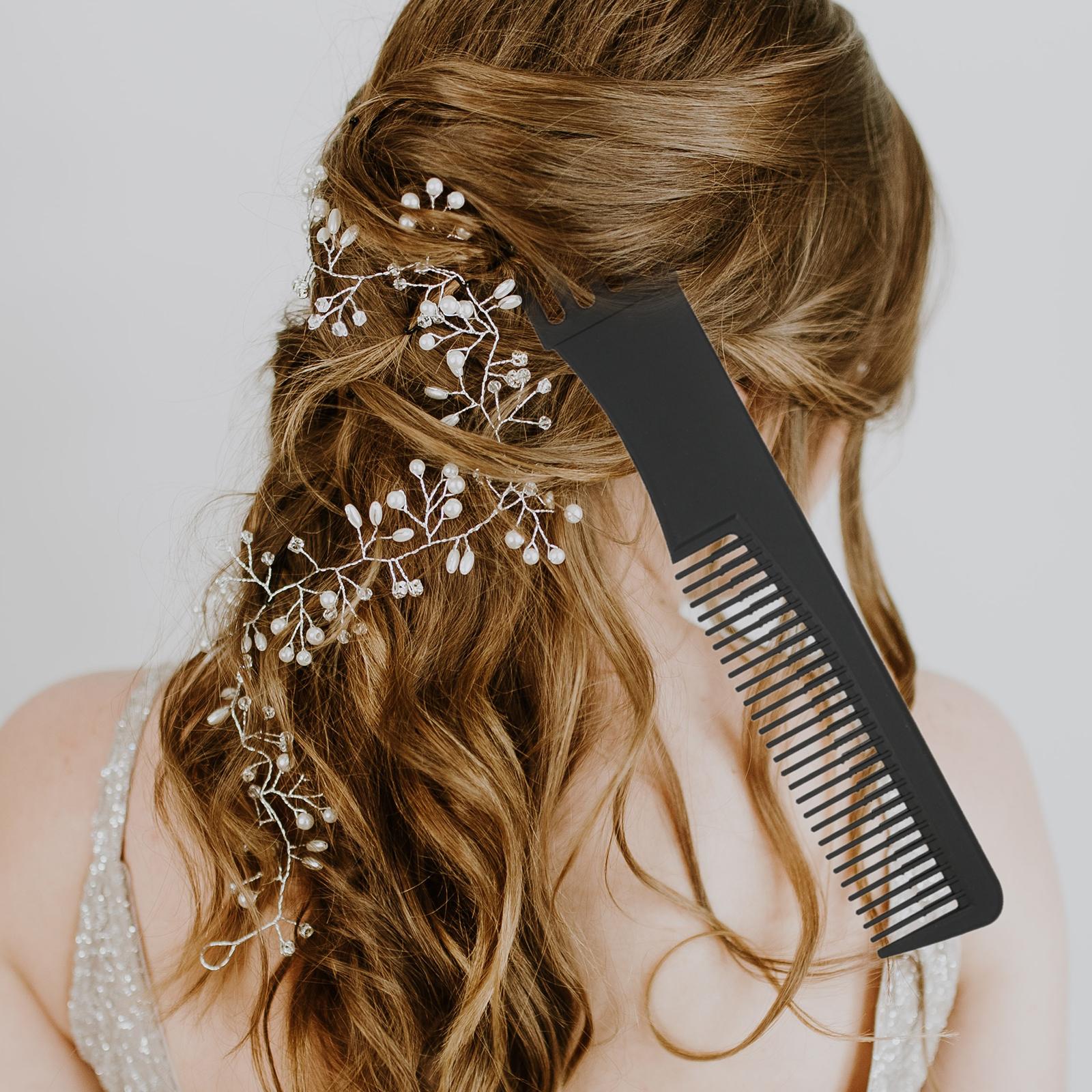4xLift Teasing Comb with 5 Steel Pins for All Hair Types Hair Pick for Salon
